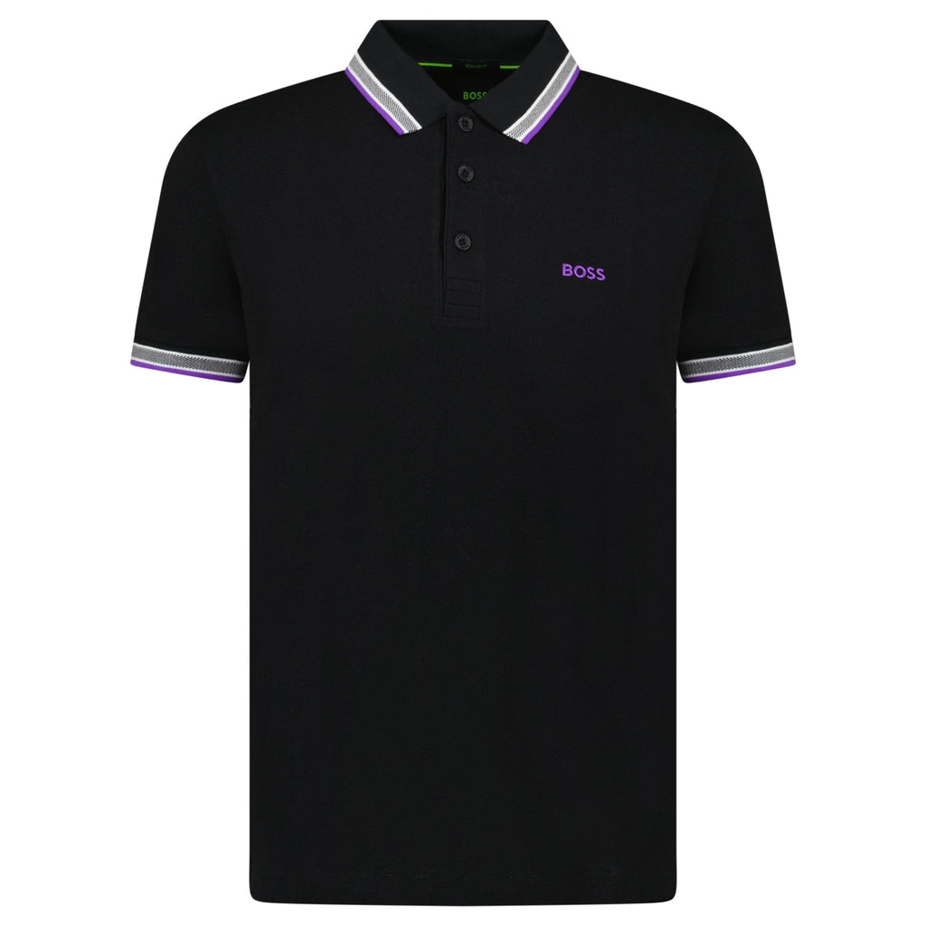 Hugo Boss Paddy Polo Shirt Purple & Black