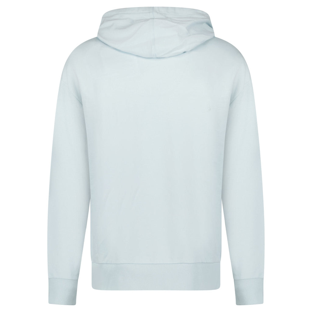 Moncler Embroidered Logo Hoodie in Light Blue
