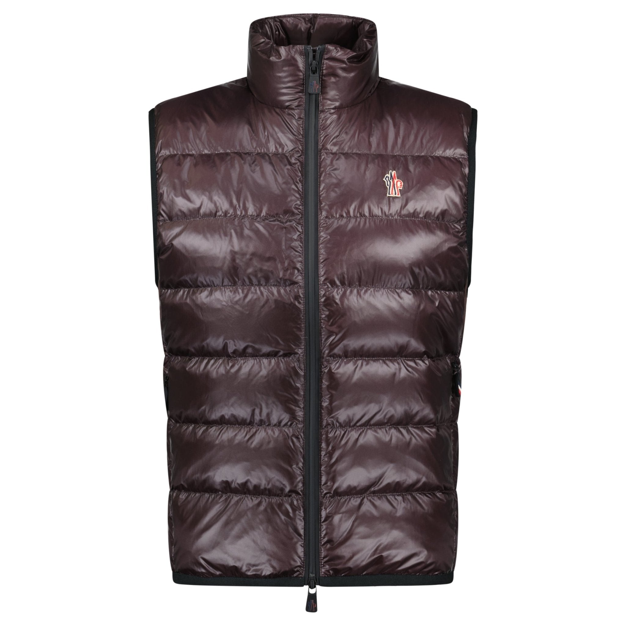 Moncler Grenoble Brown Quilted Down Vest Gilet