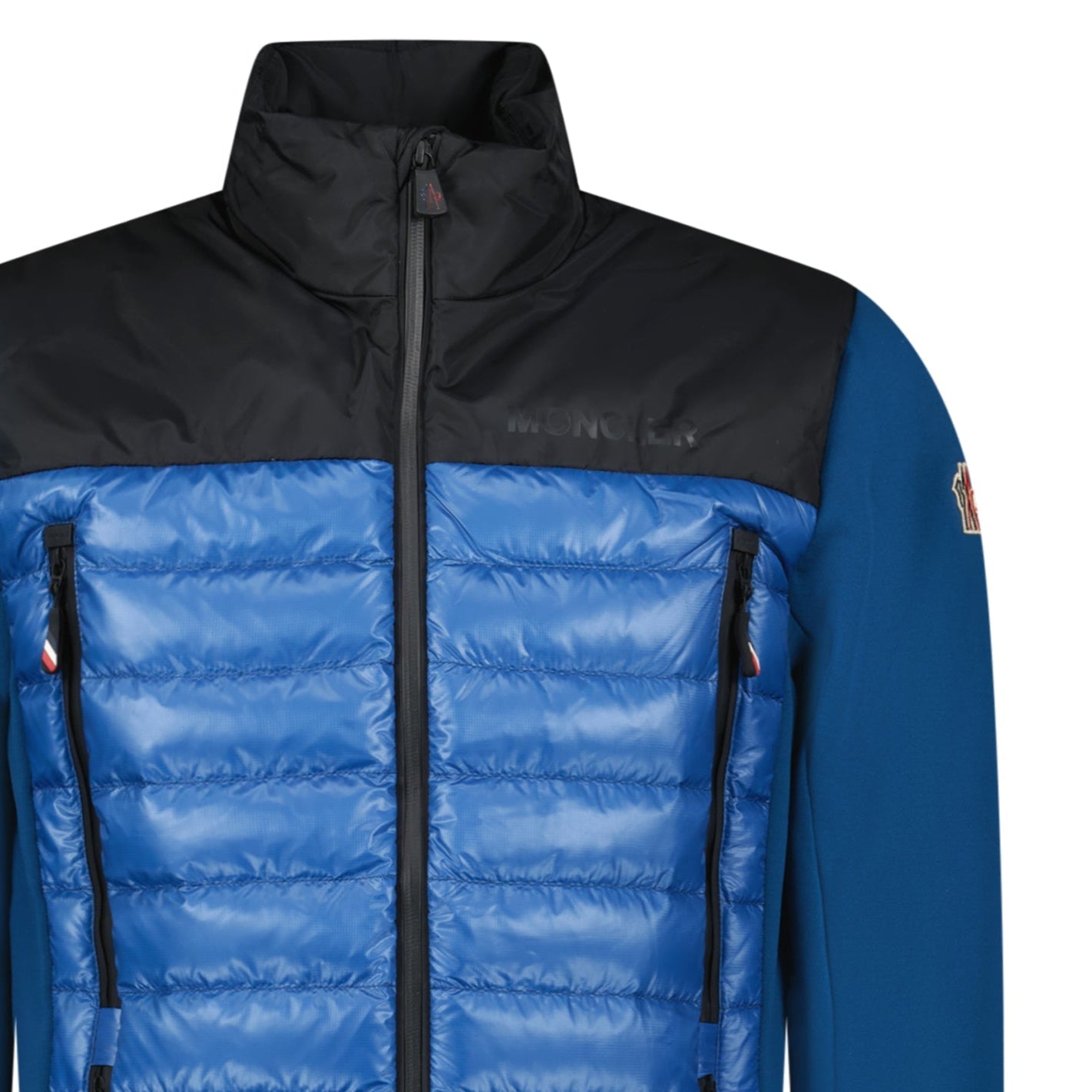 Moncler Grenoble Hybrid Ski Jacket in Blue/Black