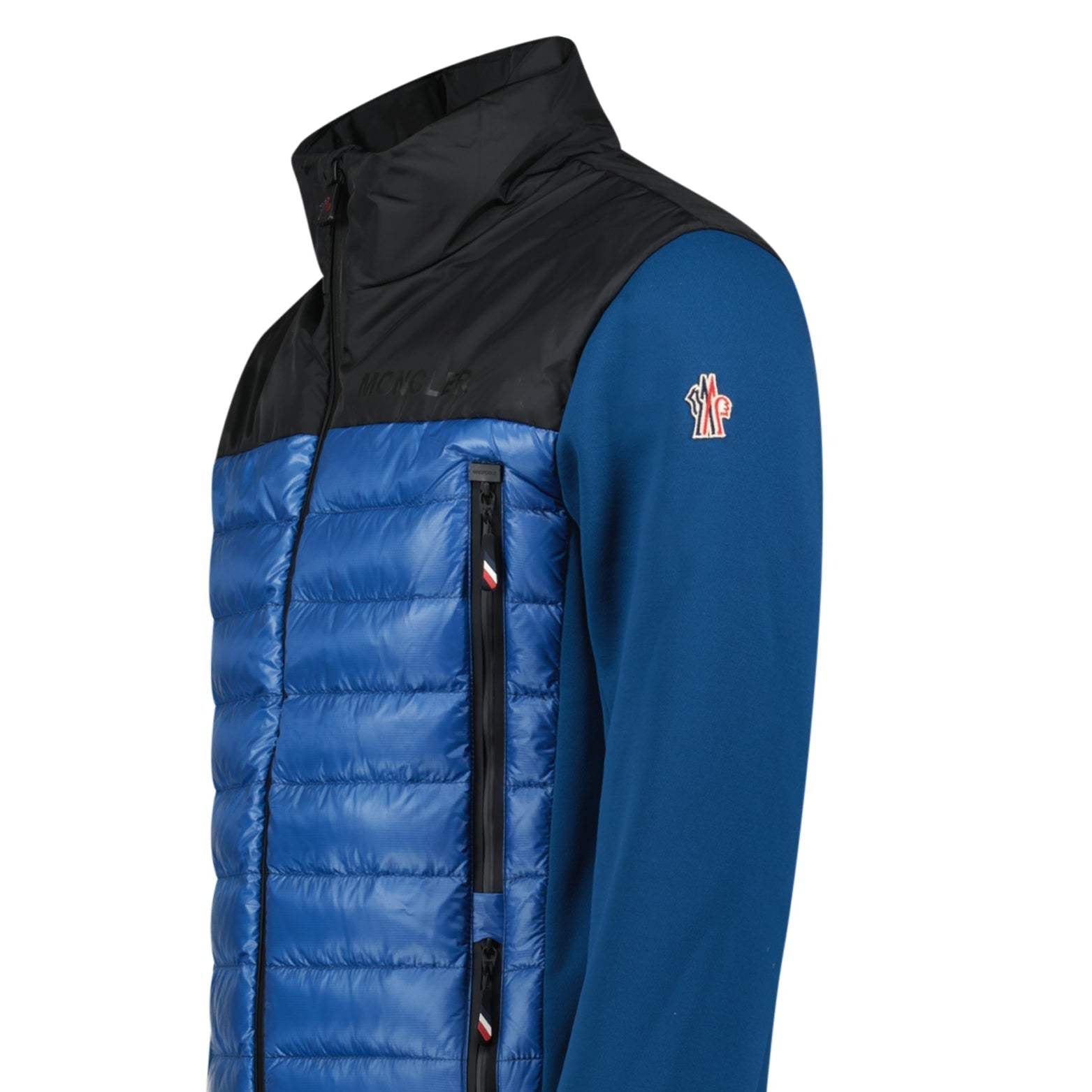 Moncler Grenoble Hybrid Ski Jacket in Blue/Black