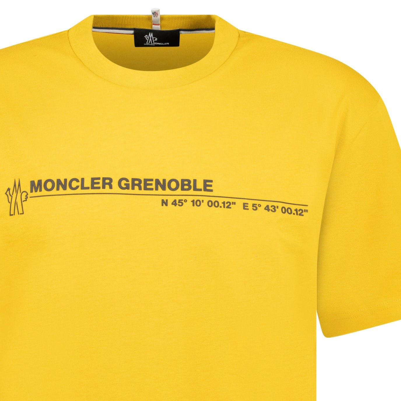 Moncler Grenoble Logo Cotton Jersey T-Shirt in Yellow