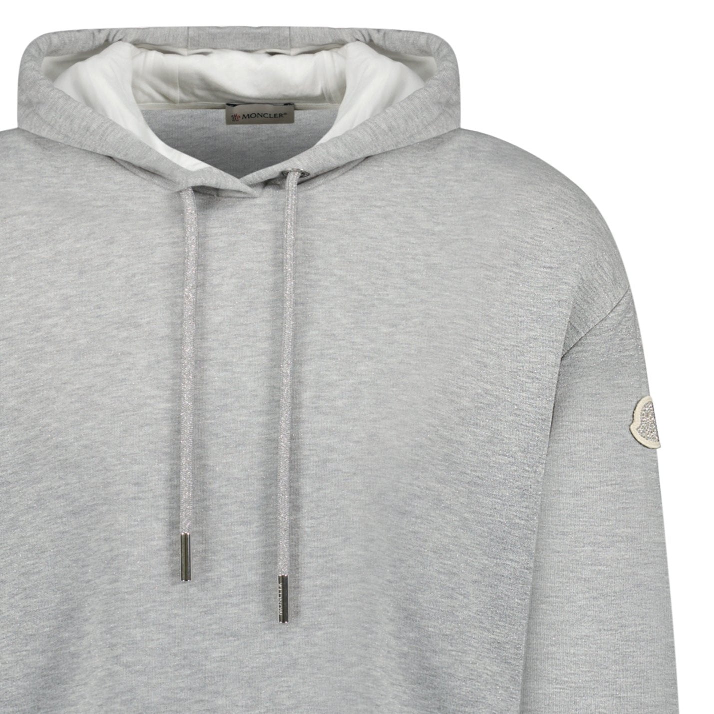 Moncler Logo Patch Hoodie in Grey