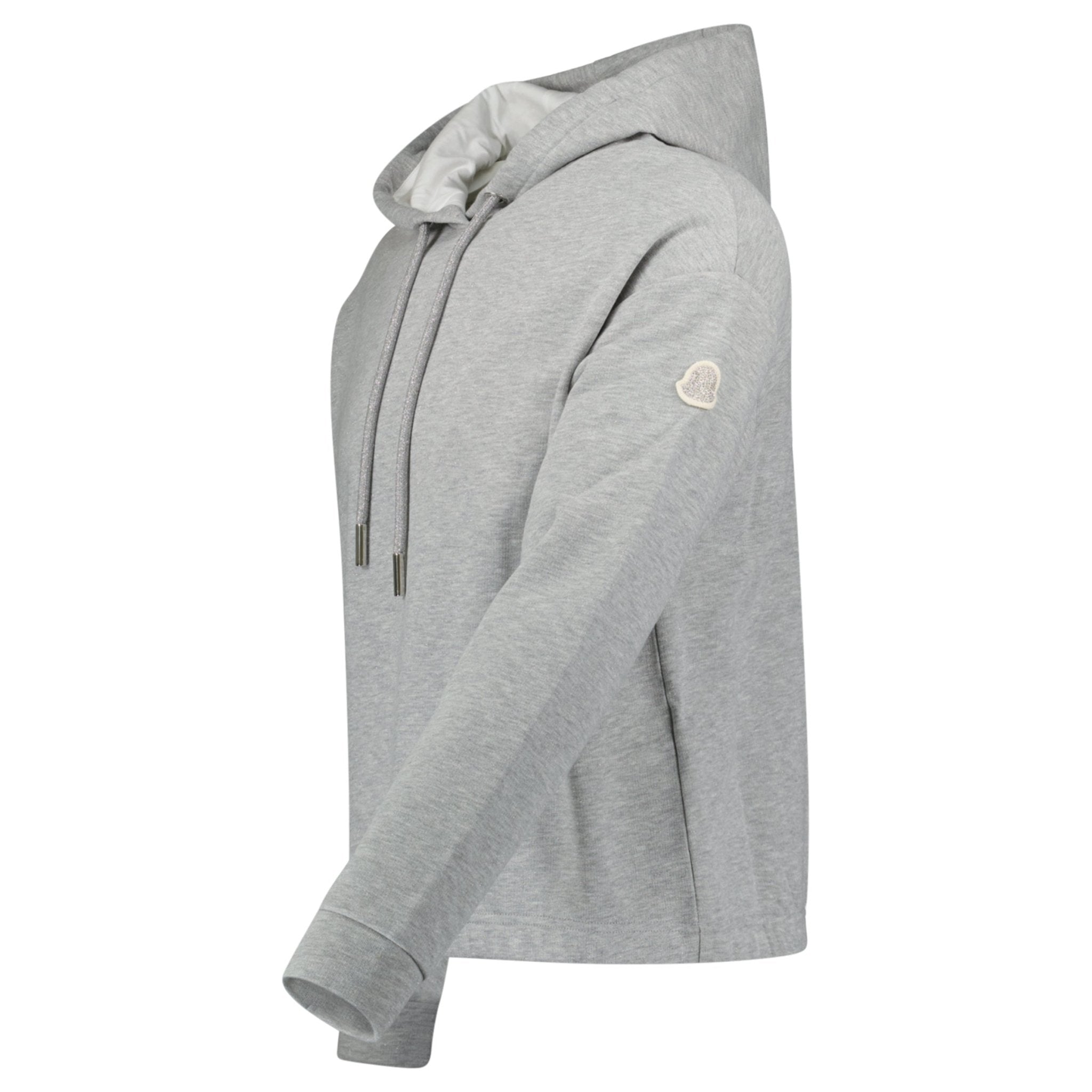 Moncler Logo Patch Hoodie in Grey