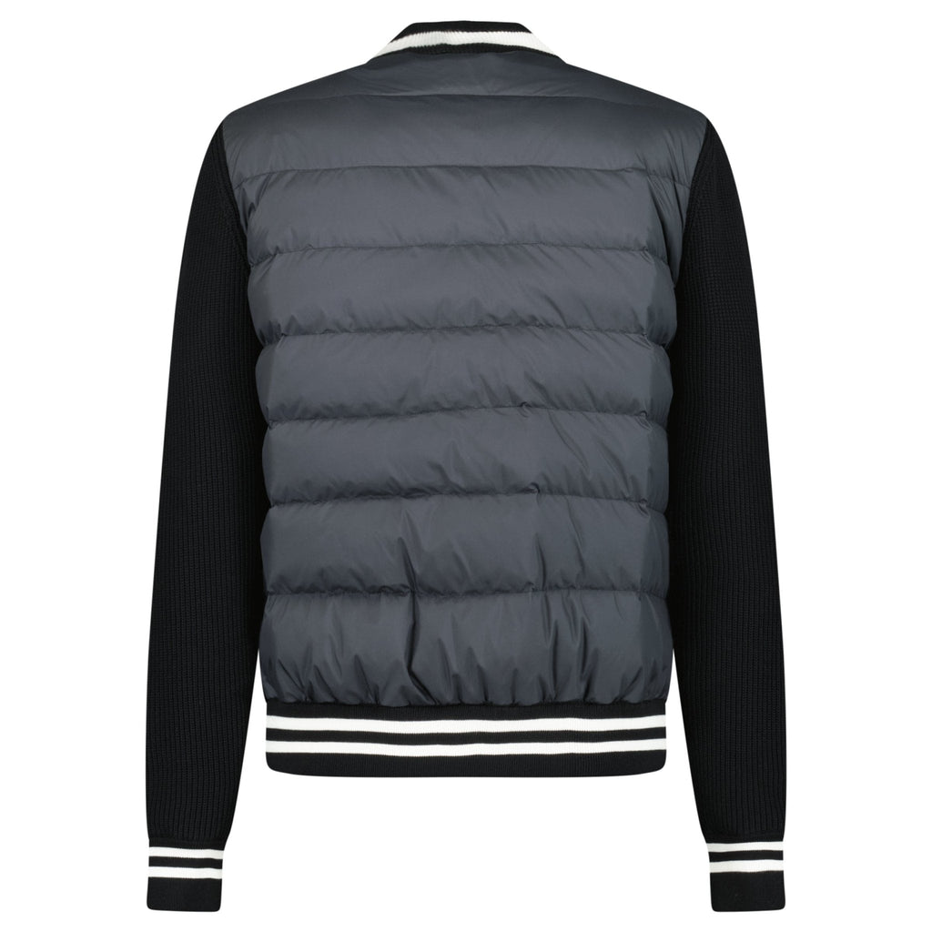 Moncler Padded Zip-Up Cardigan Jacket in Black