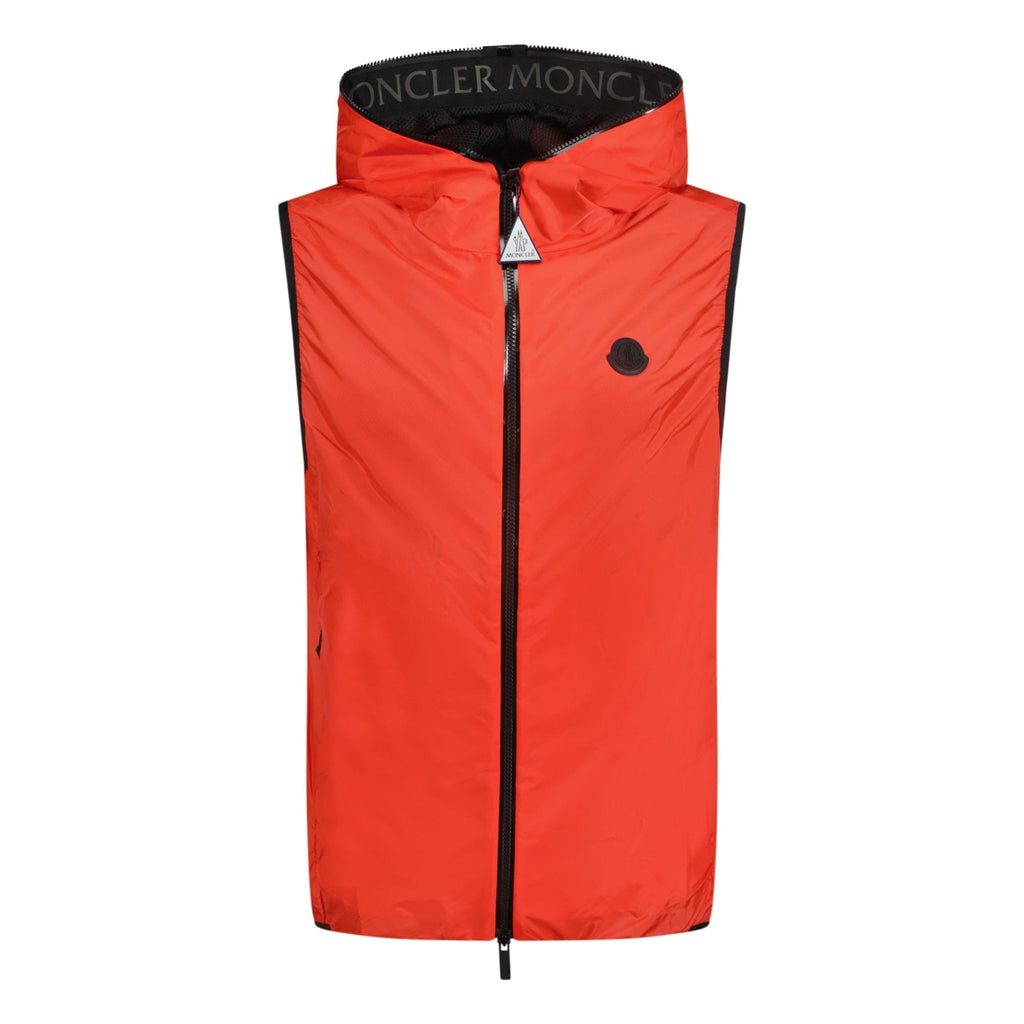Moncler 'Pakito' Gilet Jacket Red