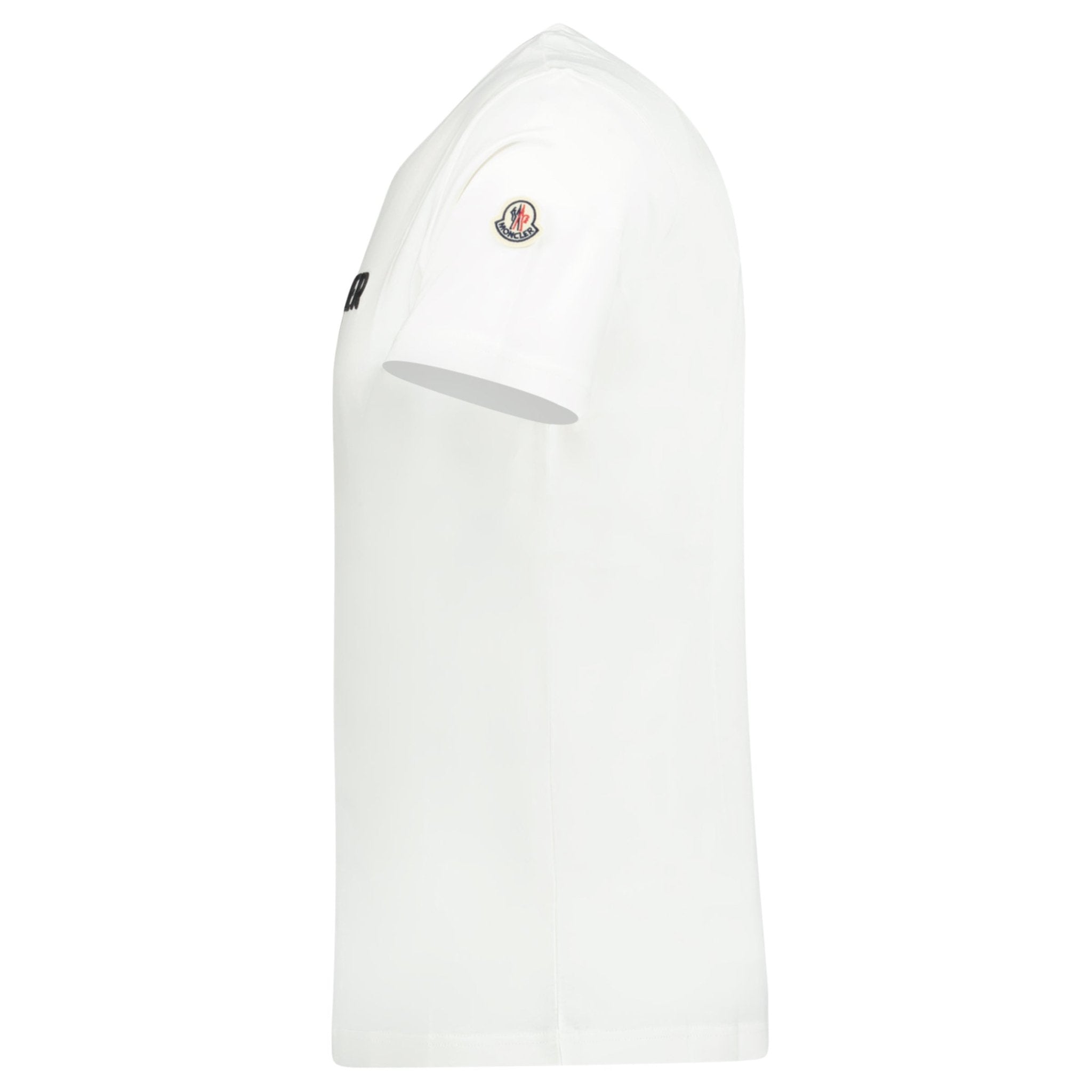Moncler Rubber Logo Printed T-Shirt White