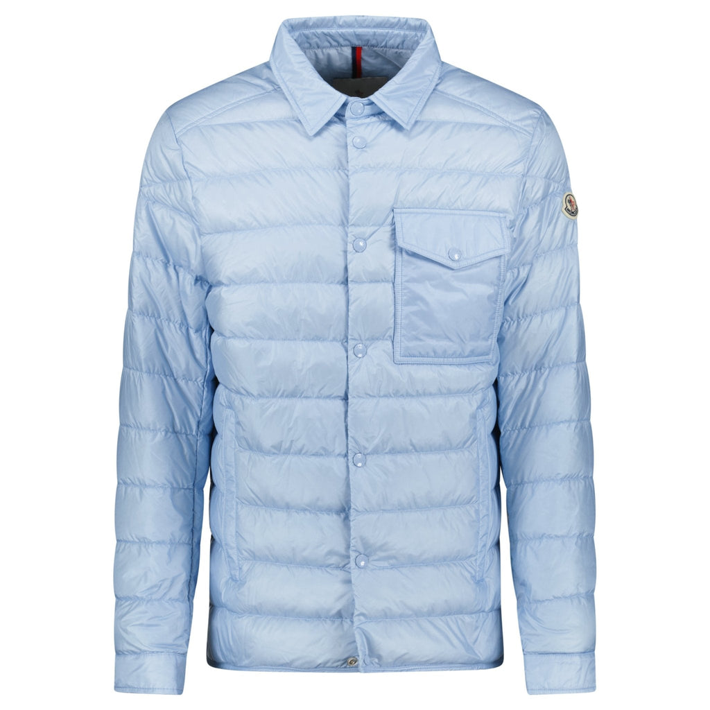 Moncler Tenibres Down Shirt Jacket Sky Blue