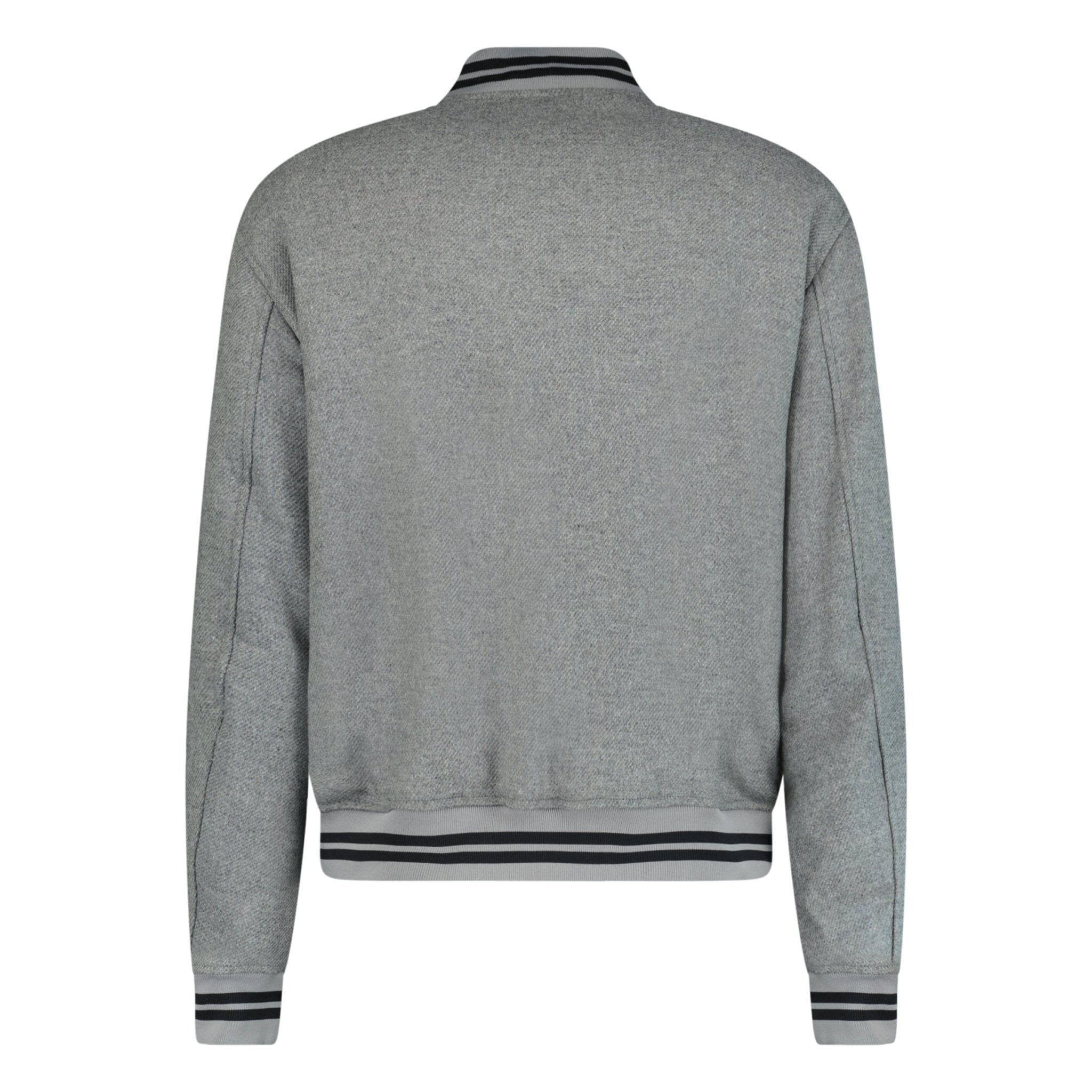 Off-White Diagonal Outline Varsity Jacket Grey