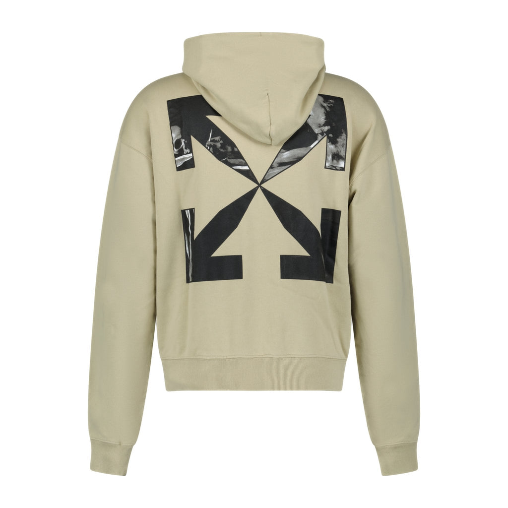 Off-White Hooded Sweatshirt Light Beige
