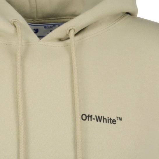 Off-White Hooded Sweatshirt Light Beige