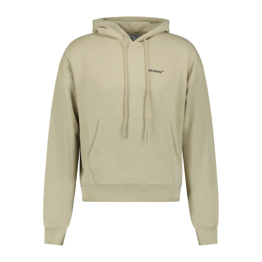 Off-White Hooded Sweatshirt Light Beige