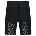 Off-White Wave Cotton Sweat Shorts Black