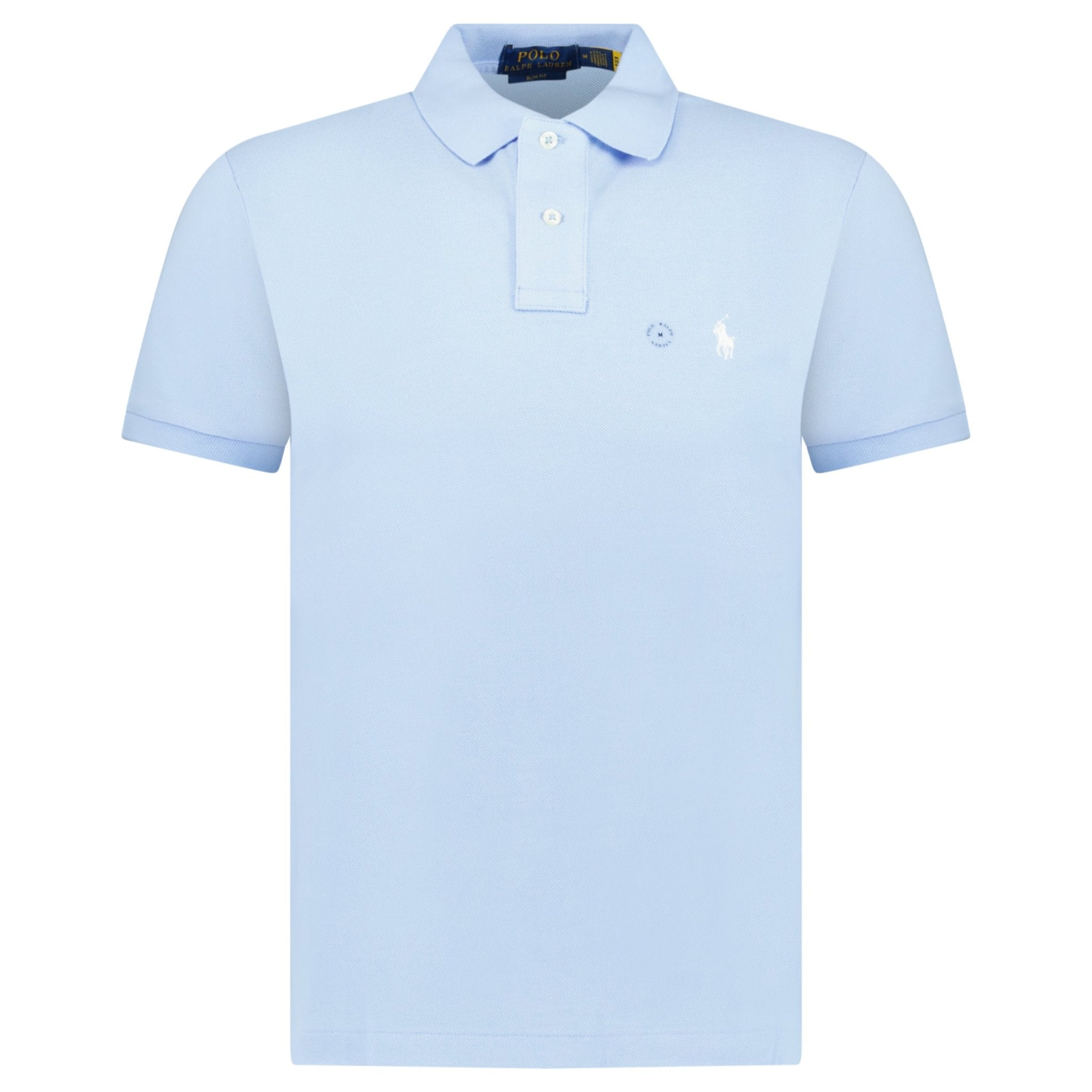 Polo Ralph Lauren Mesh Slim Fit Polo Shirt in Office Blue.
