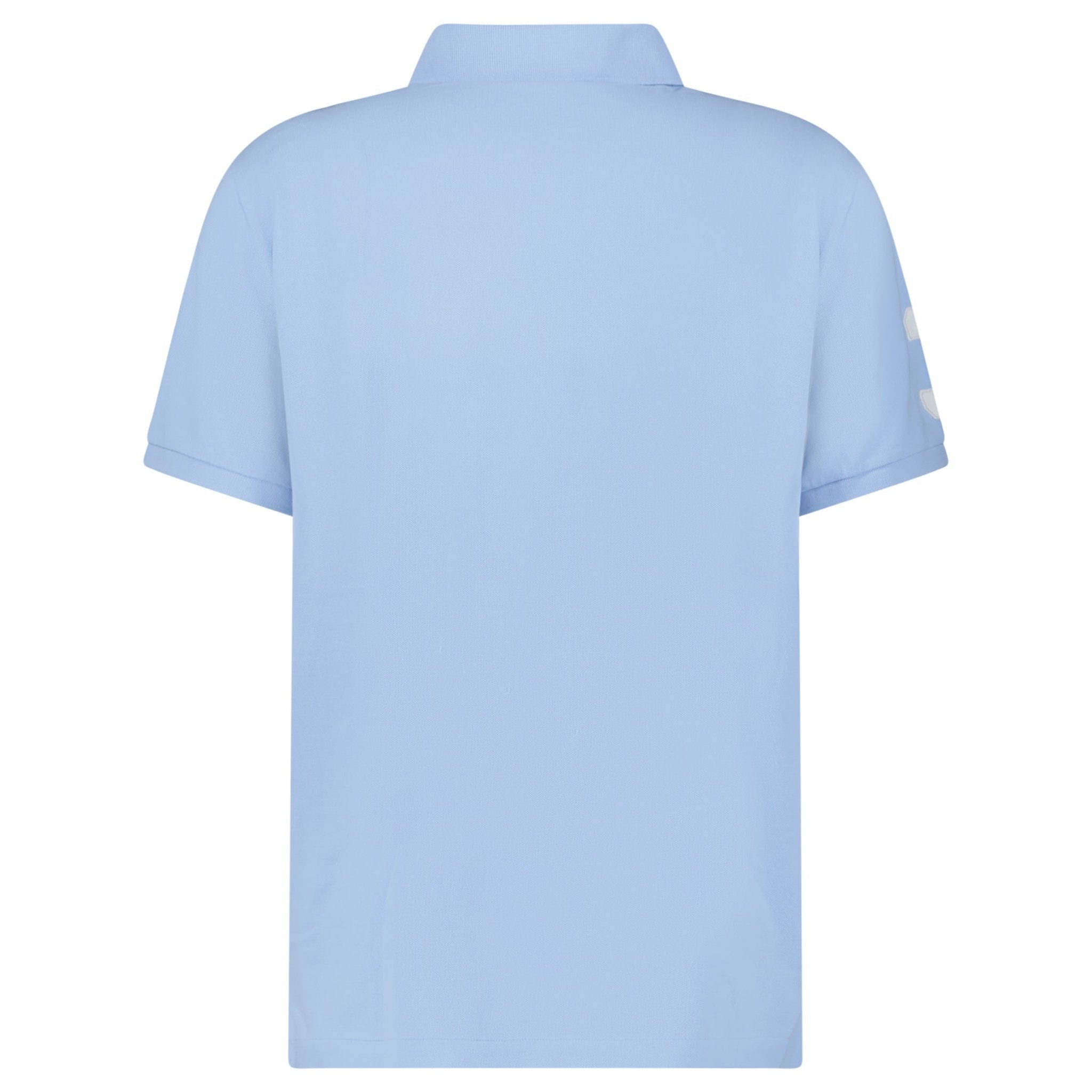 Polo Ralph Lauren Big Pony Mesh Custom Slim Fit Polo Shirt in Light Blue