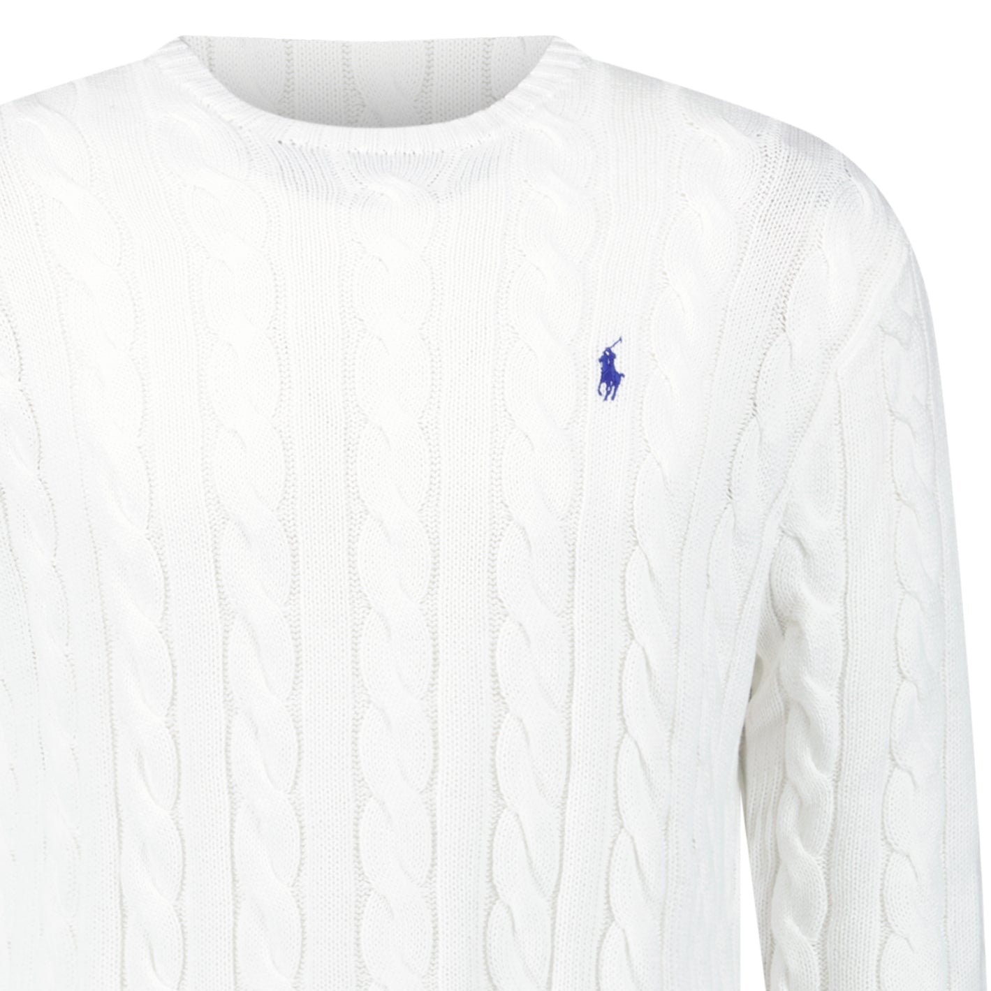 Polo Ralph Lauren Cable Knit Sweater in White