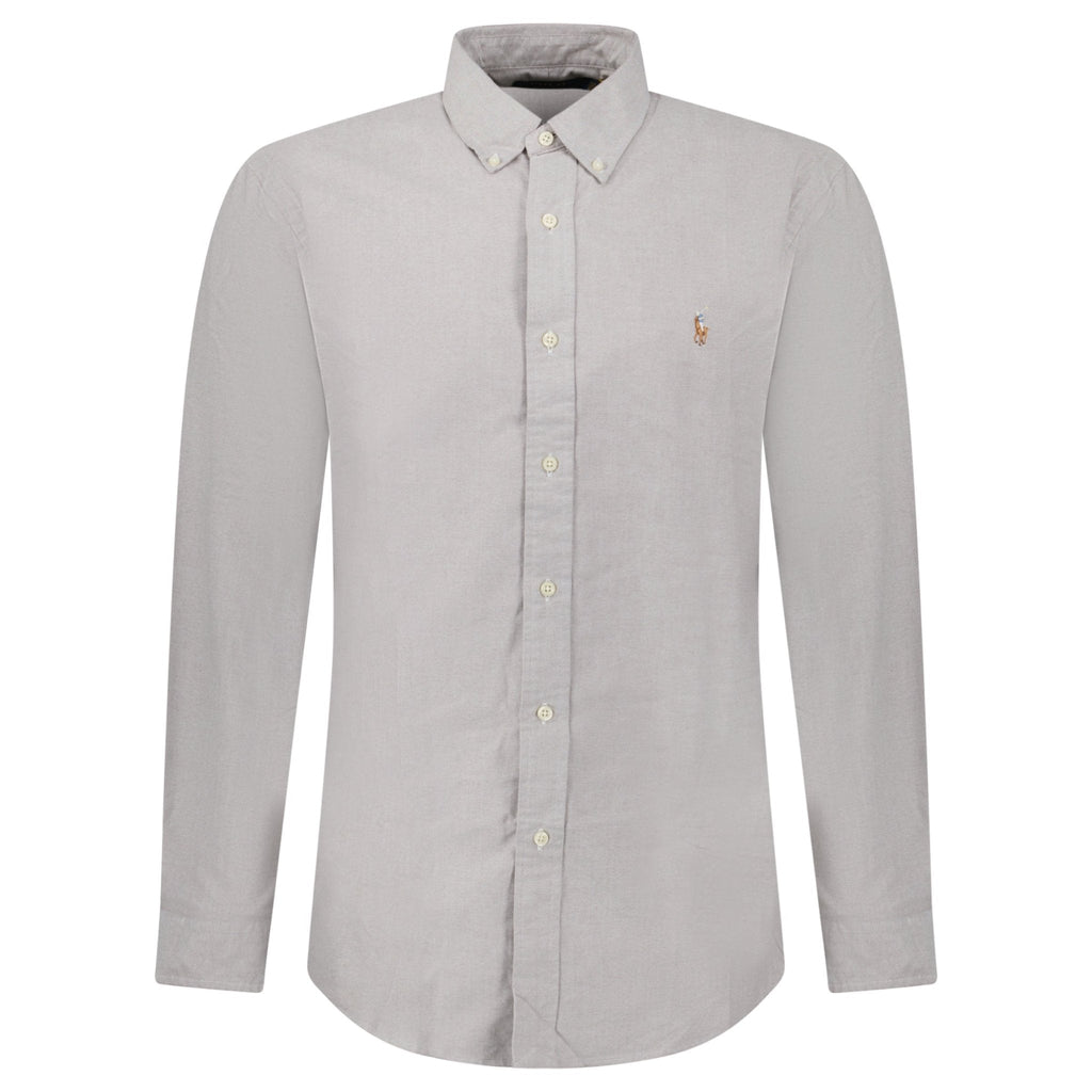 Polo Ralph Lauren Custom Fit Oxford Shirt in Grey