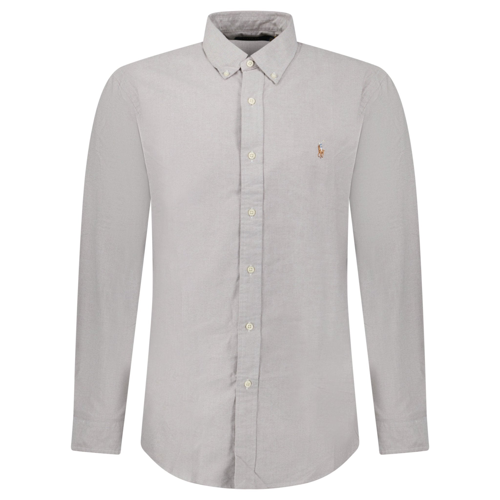 Polo Ralph Lauren Custom Fit Oxford Shirt in Grey