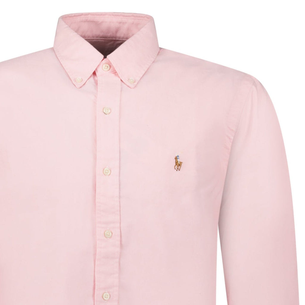 Polo Ralph Lauren Custom Fit Oxford Shirt in Pink