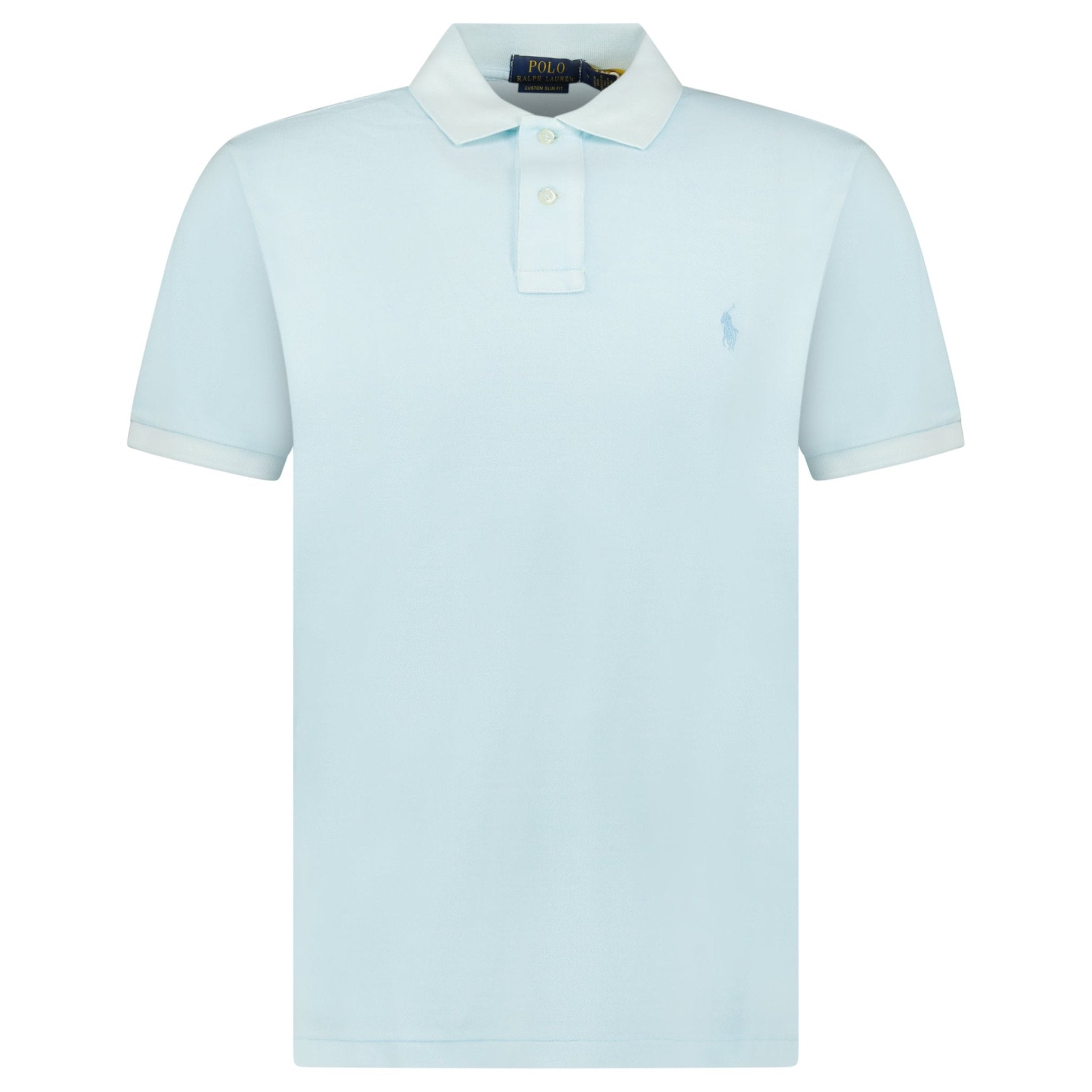 Polo Ralph Lauren Custom Slim Fit Mesh Polo Shirt in Sky