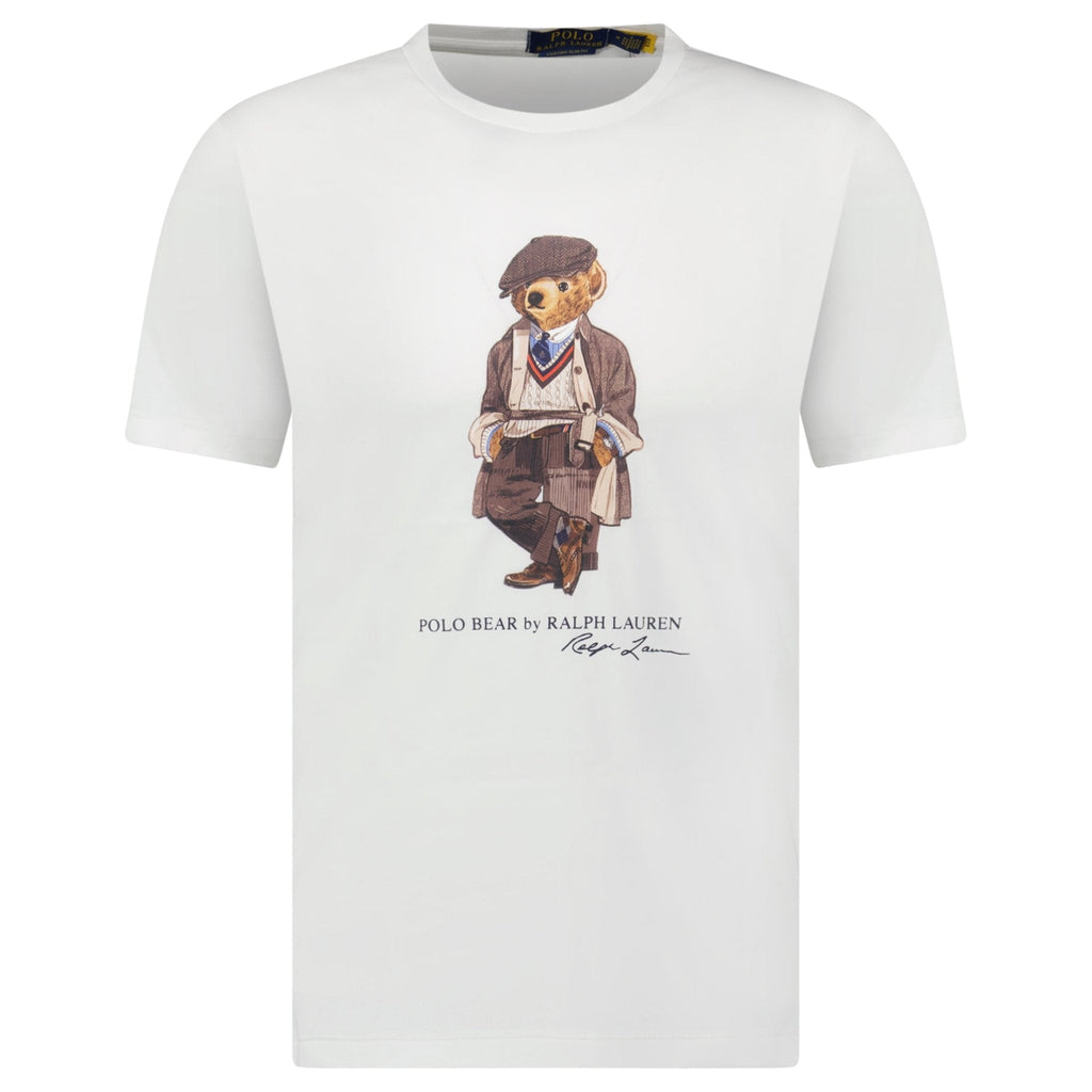 Polo Ralph Lauren Custom Slim Fit Polo Bear T-Shirt in White
