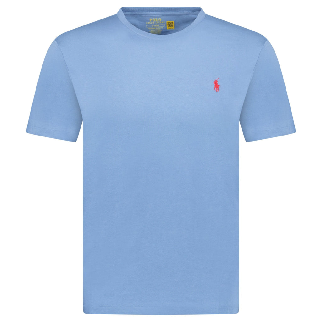 Polo Ralph Lauren Custom Slim Fit T-Shirt in Campus Blue