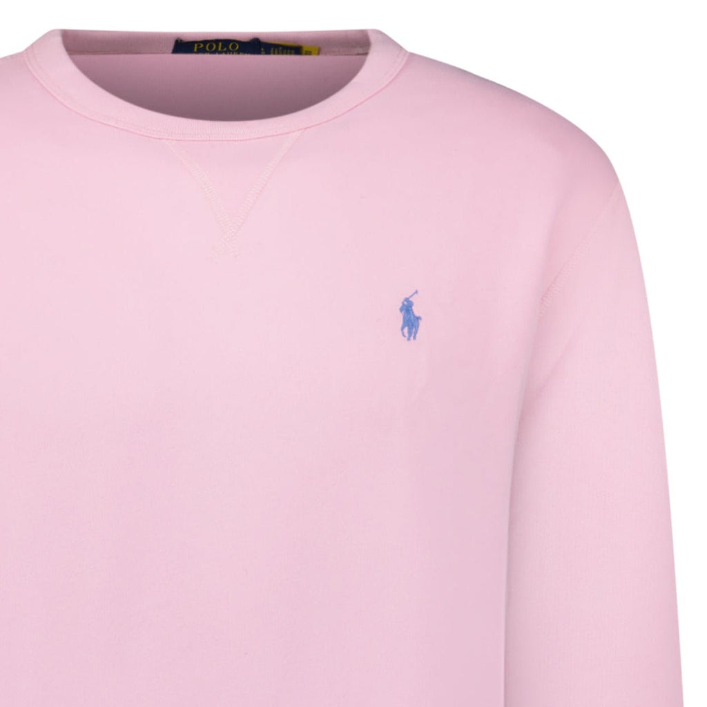 Polo Ralph Lauren Fleece Crew Sweatshirt in Pink