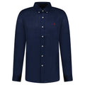 Polo Ralph Lauren Slim Fit Linen Shirt in Newport Navy