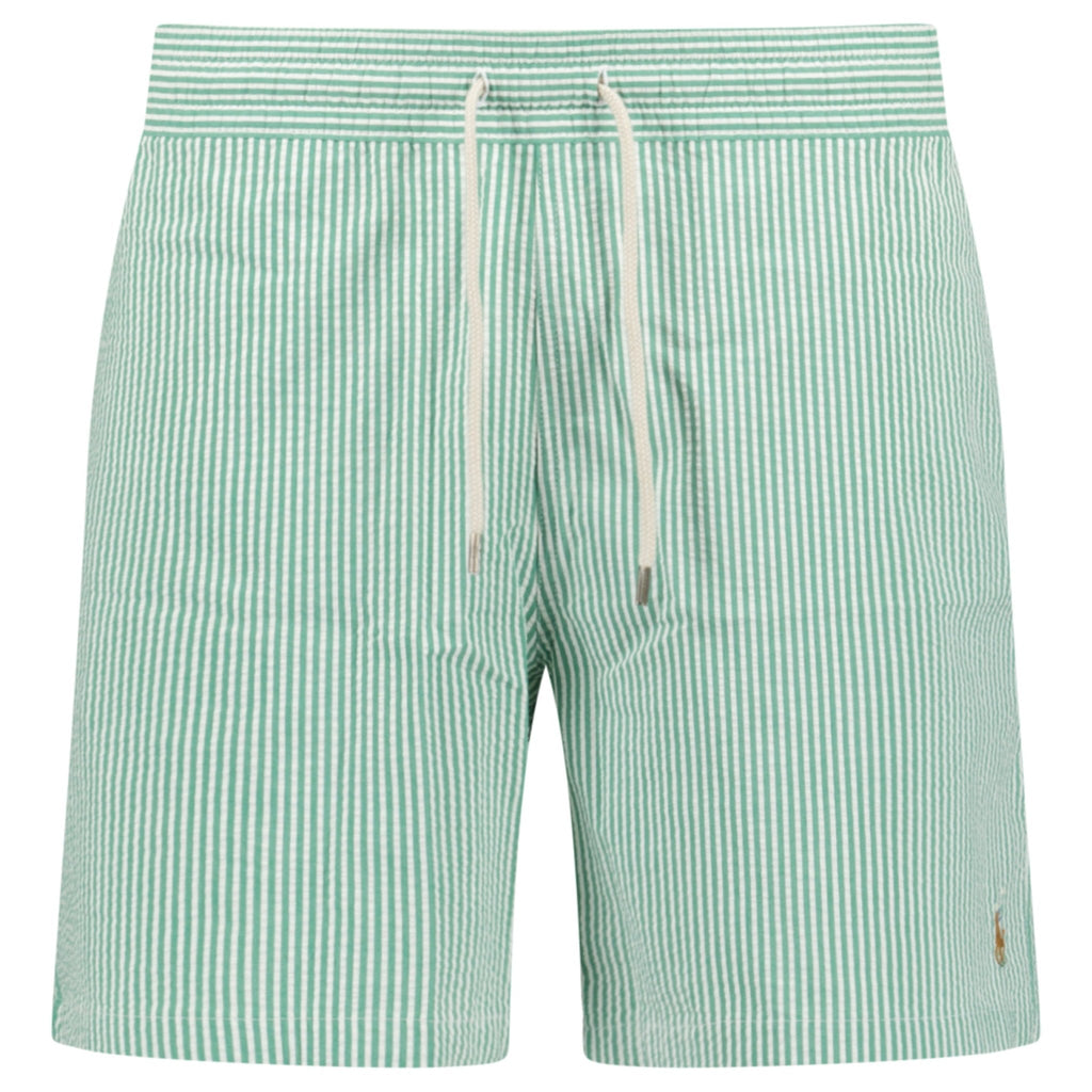 Polo Ralph Lauren Traveler Classic Swim Trunk in Raft Green Seersucker