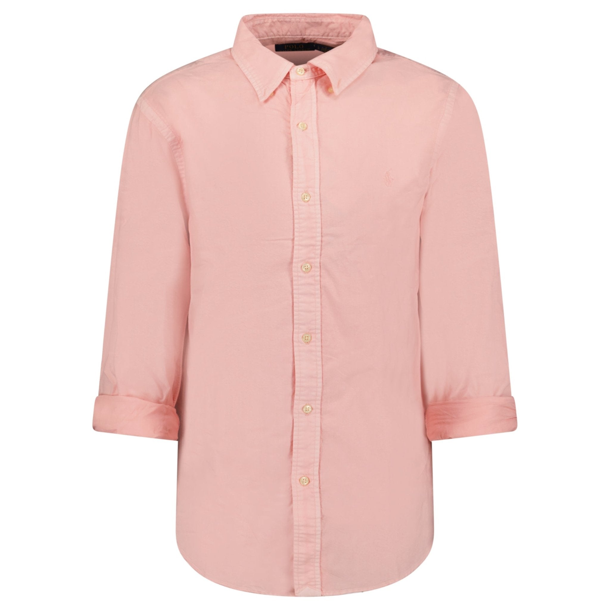 Polo Ralph Lauren Custom Fit Long Sleeve Sport Shirt in Rose