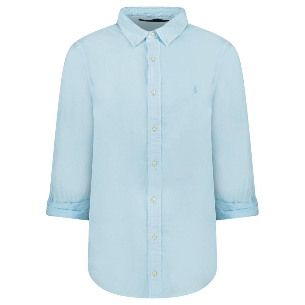 Polo Ralph Lauren Custom Fit Long Sleeve Sport Shirt in Sky