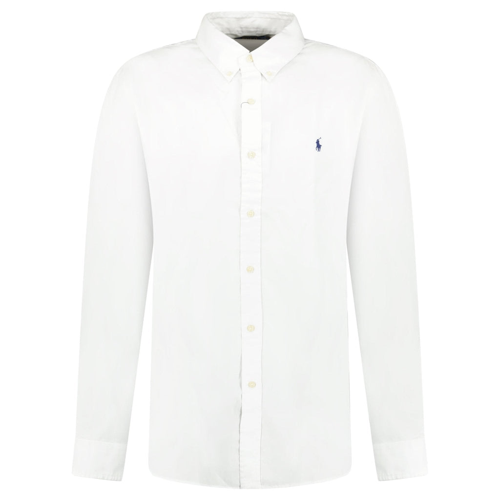 Polo Ralph Lauren Slim Fit Stretch Long Sleeve Sport Shirt White
