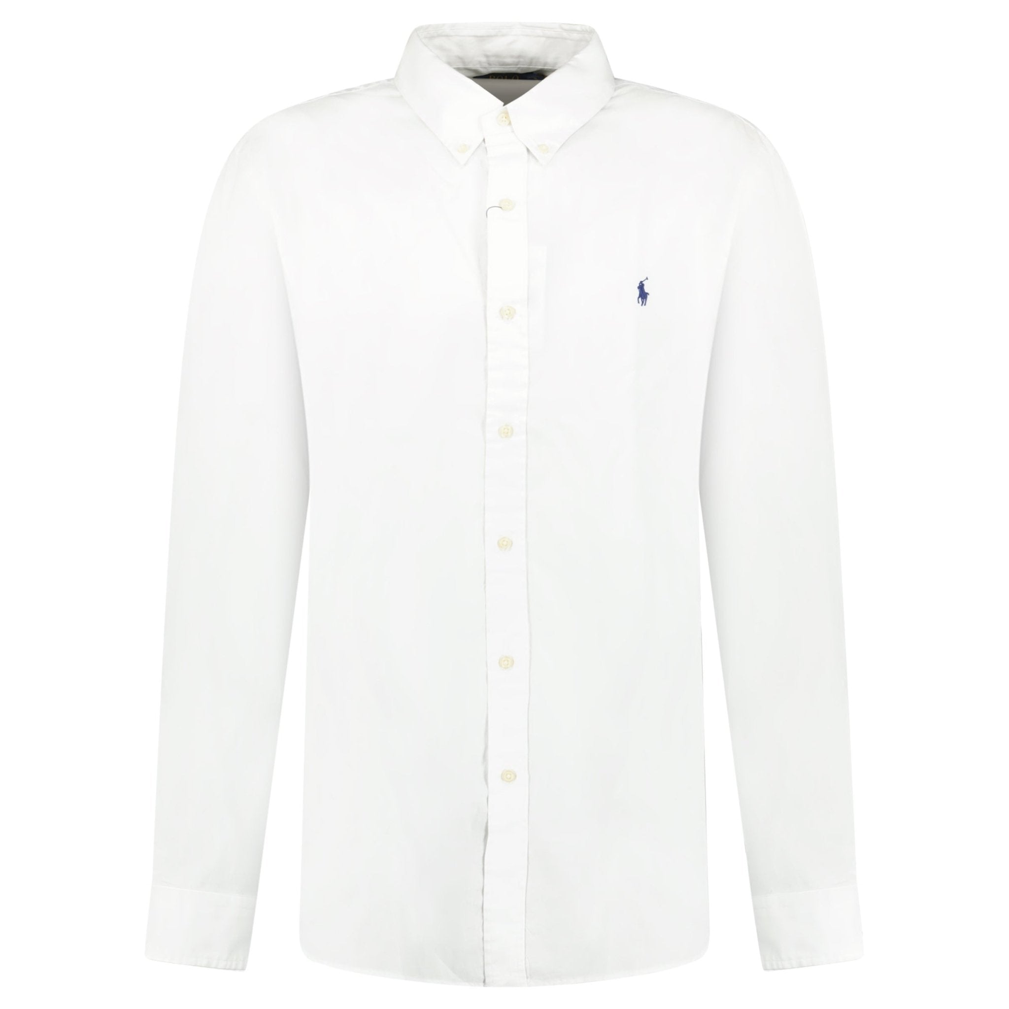 Polo Ralph Lauren Slim Fit Stretch Long Sleeve Sport Shirt White