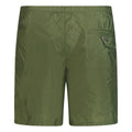 Prada Metal Logo Swim Shorts Khaki