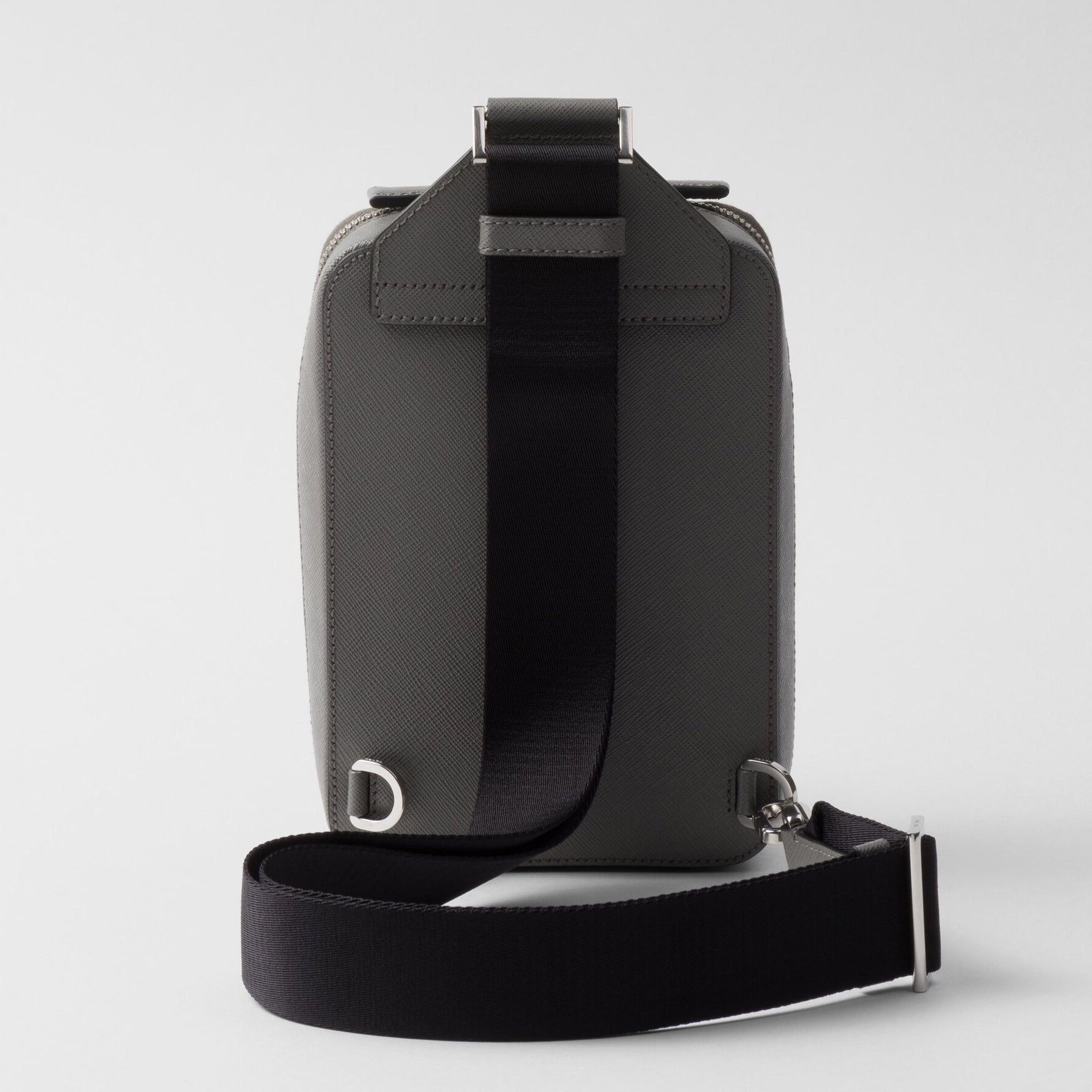 Prada Brique Cross-Body Bag in Marble Grey