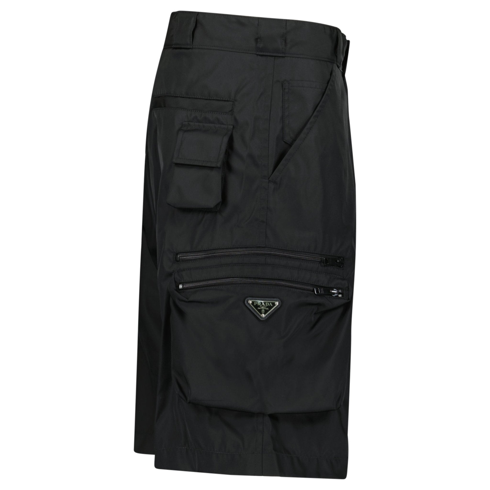 Prada Re-Nylon Cargo Shorts in Black