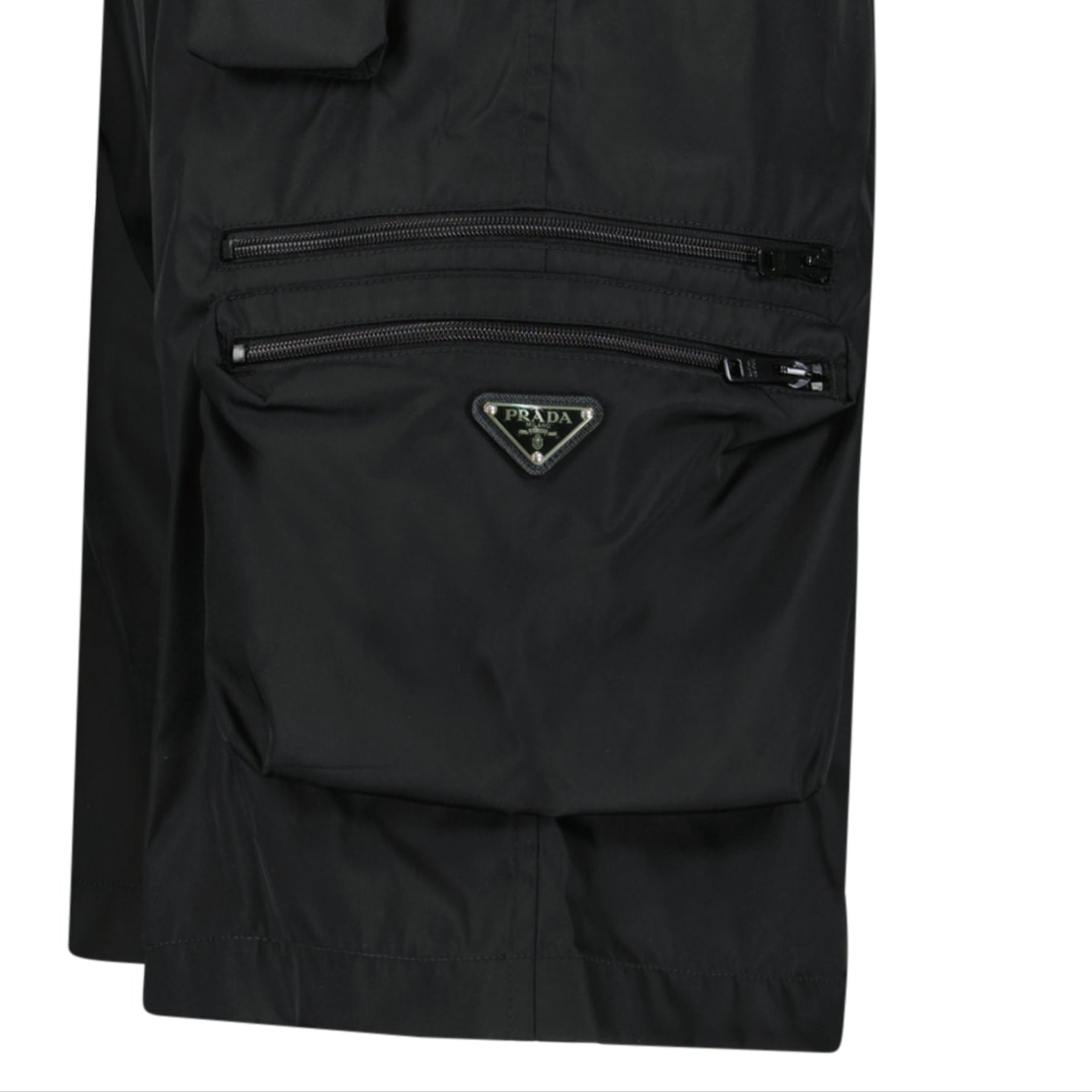 Prada Re-Nylon Cargo Shorts in Black