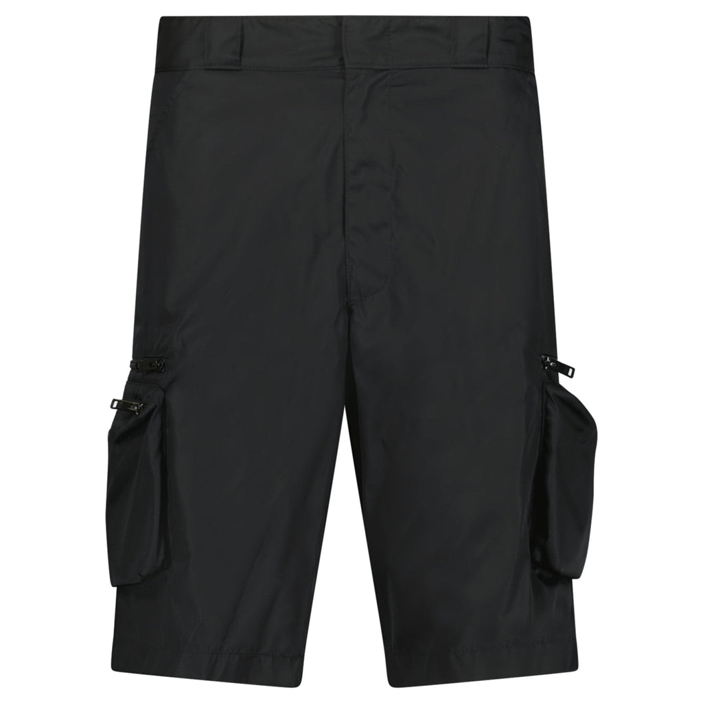 Prada Re-Nylon Cargo Shorts in Black