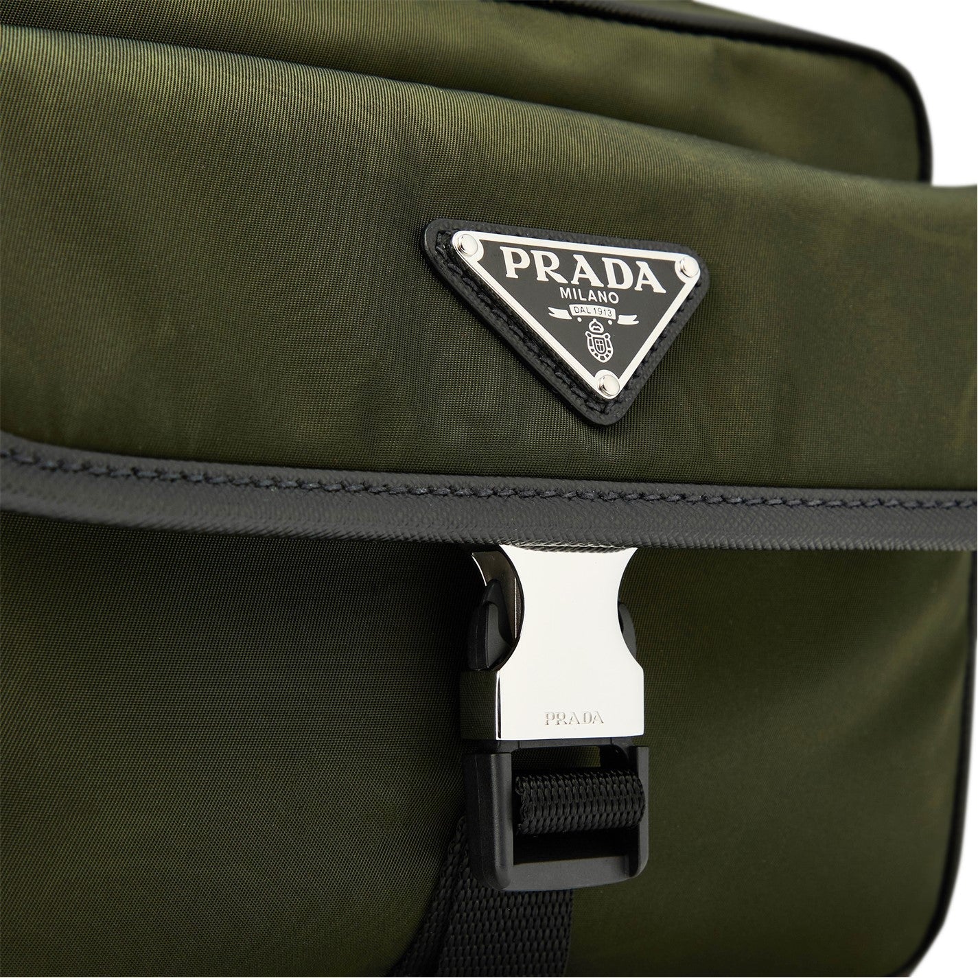 Prada Re-Nylon Crossbody Bag in Military Green