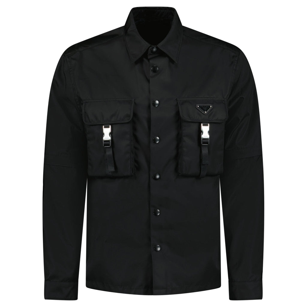 Prada Re-Nylon Overshirt in Black