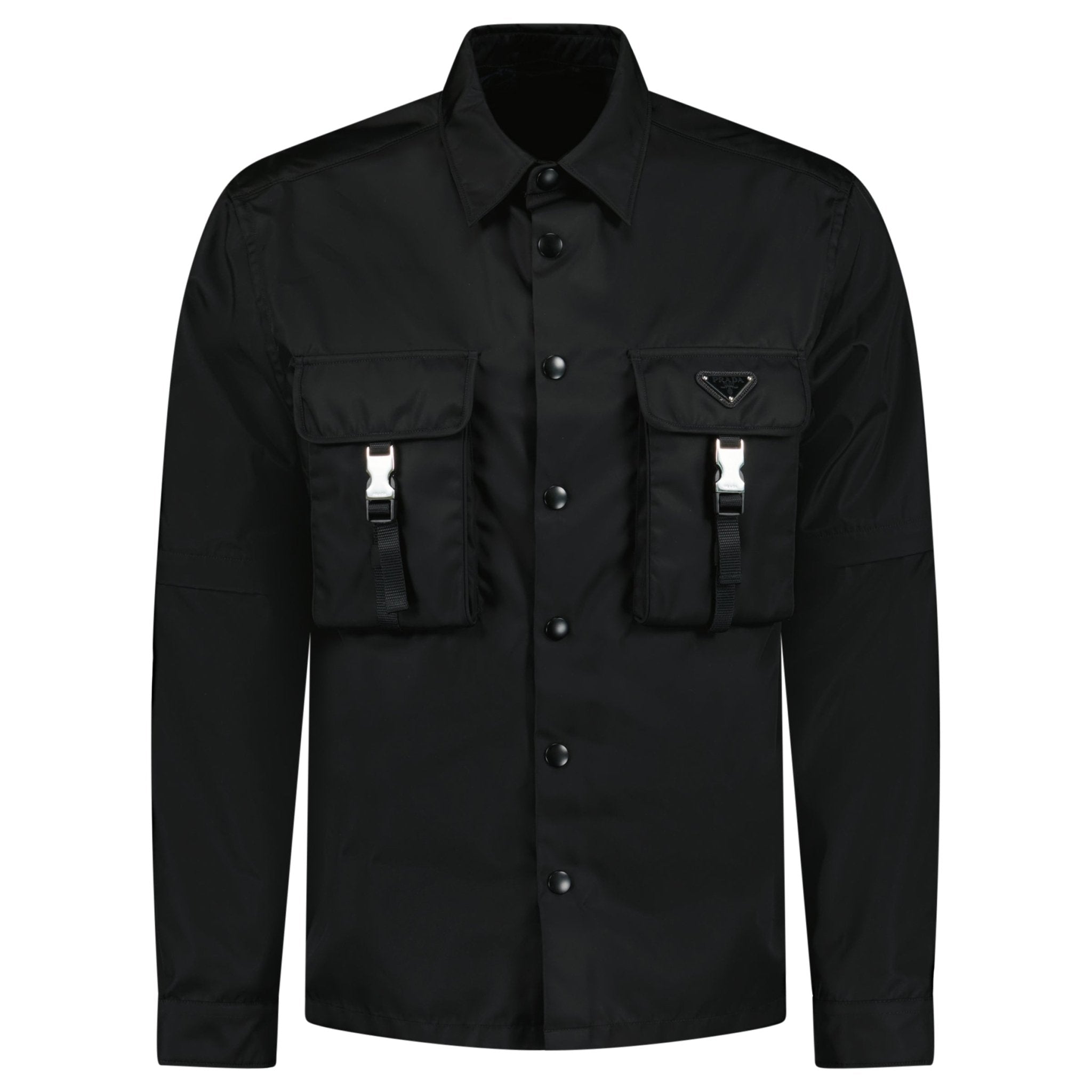 Prada Re-Nylon Overshirt in Black