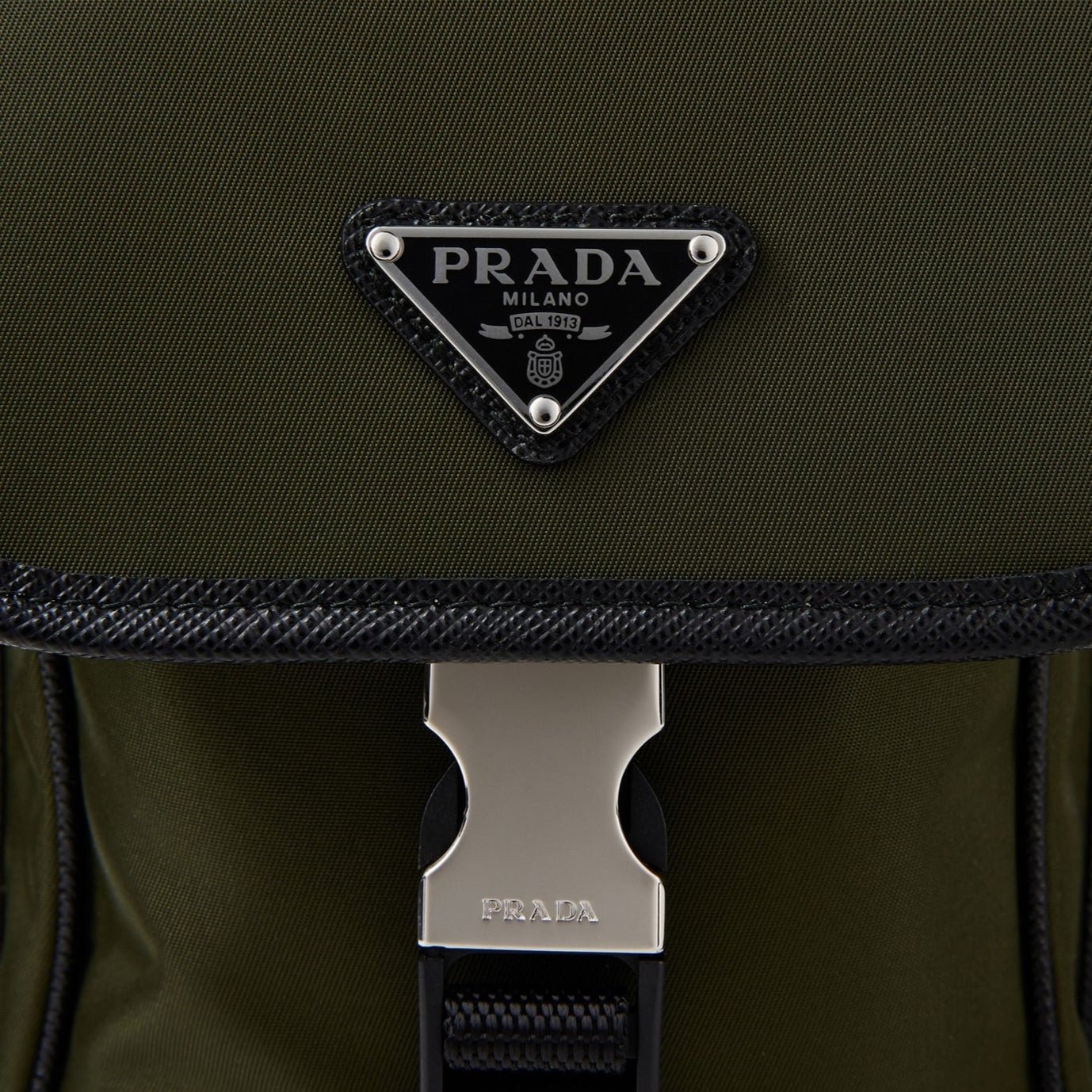 Prada Utility Cross Body Bag in Military Green