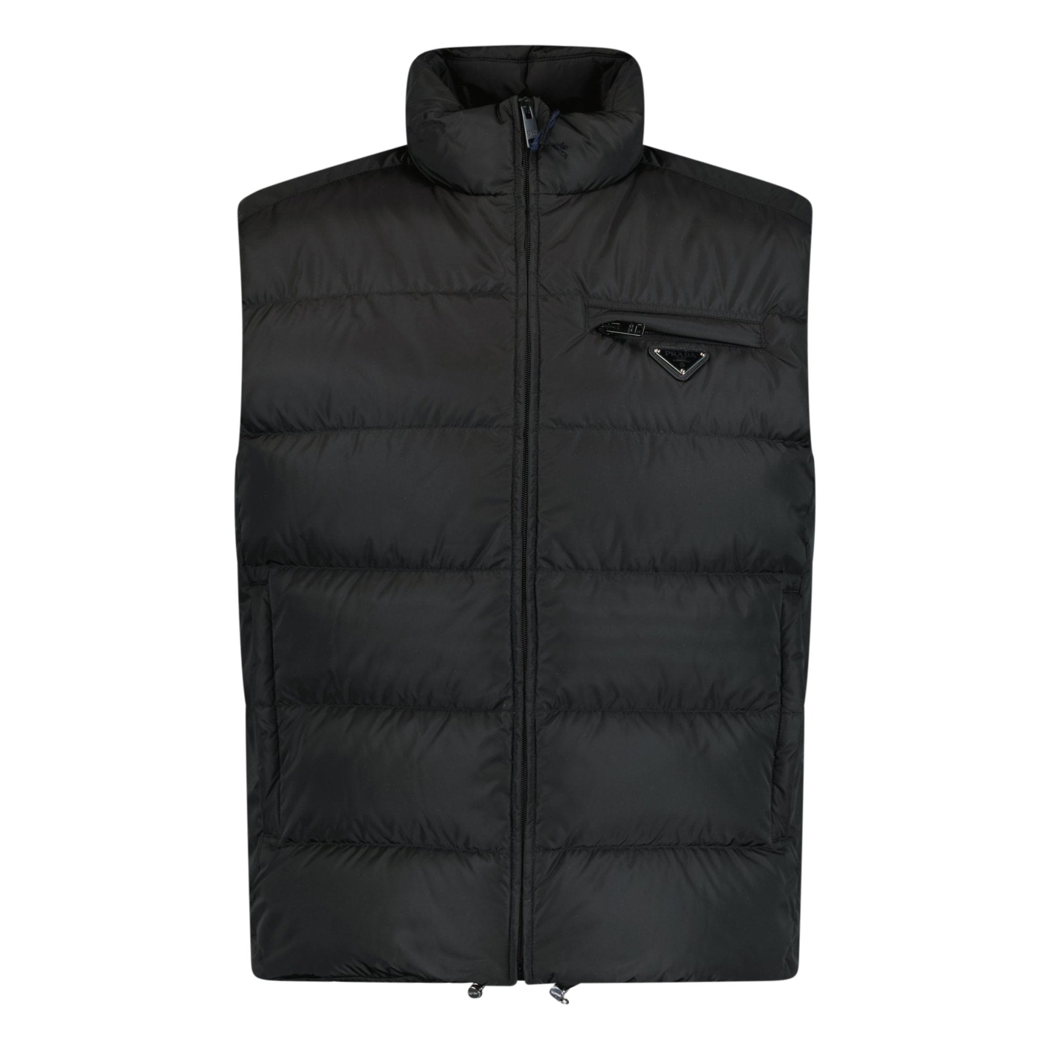 Prada Triangle Logo Gilet Black