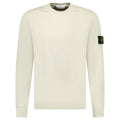 Stone Island Compass Badge Organic Cotton Crewneck Sweatshirt Sand