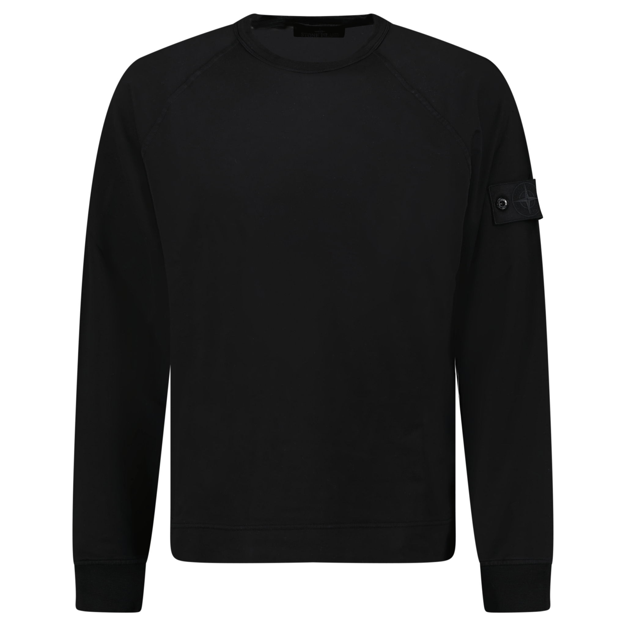 Stone Island Ghost Badge Crewneck Sweatshirt Black