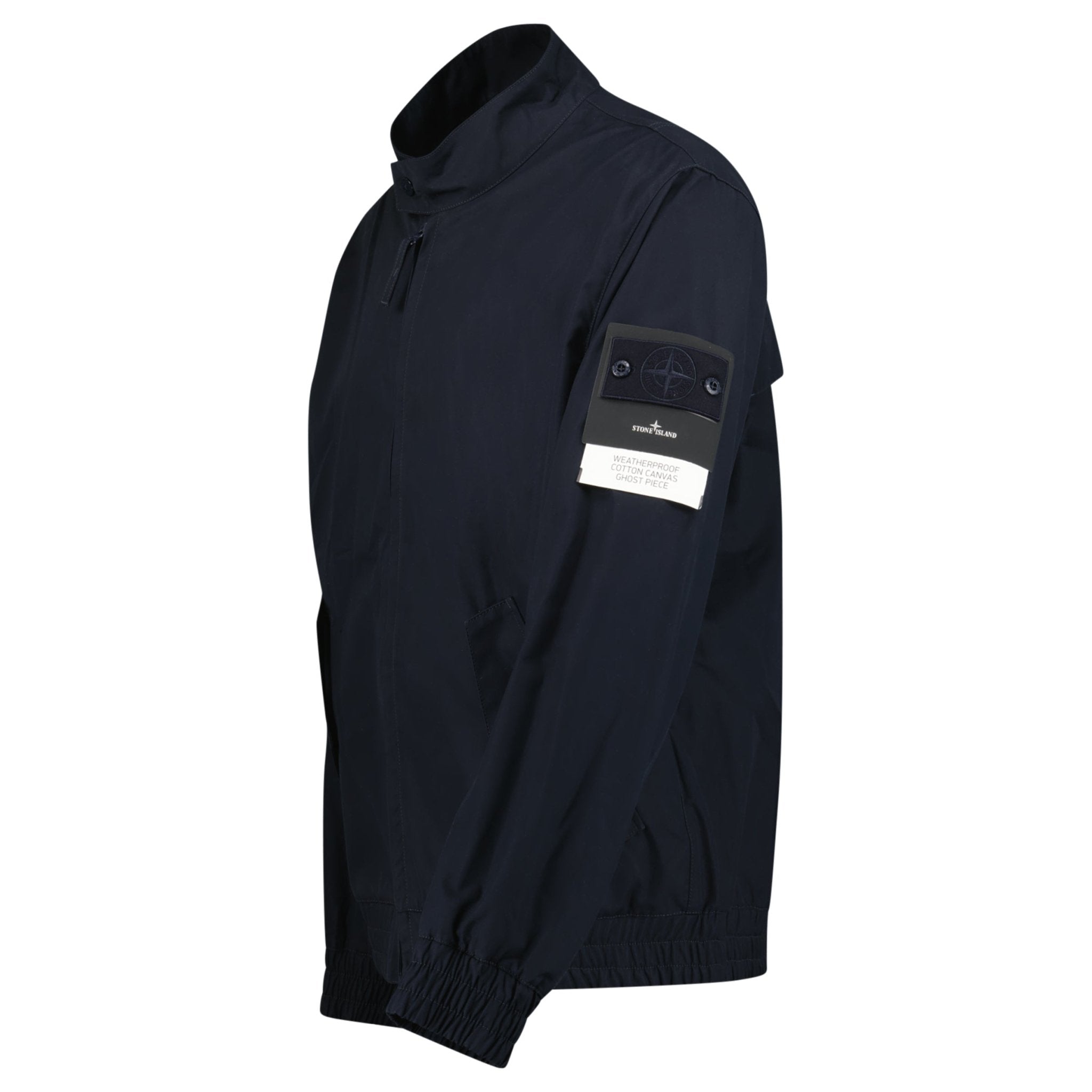 Stone Island Ghost Weatherproof Cotton Canvas Jacket Navy