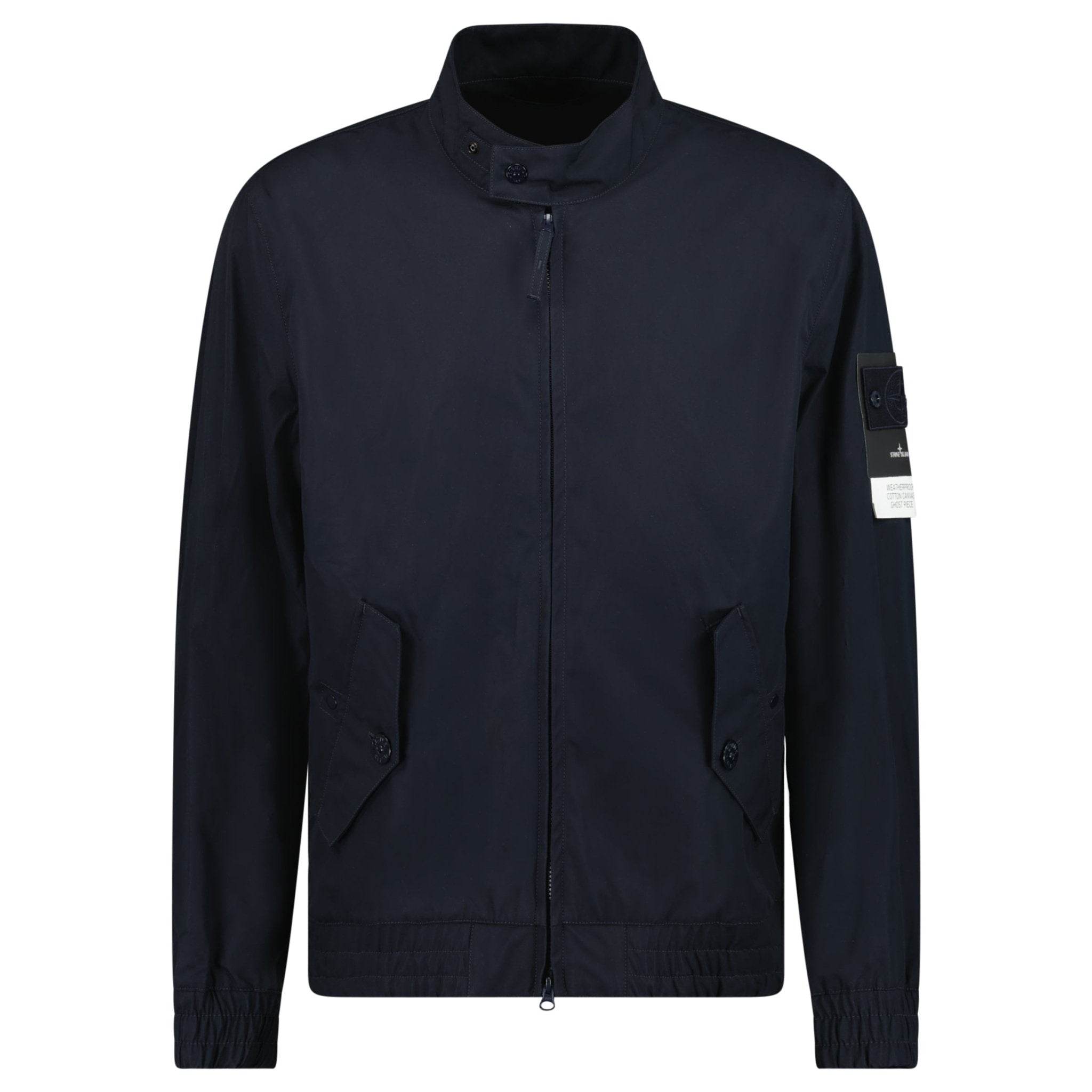 Stone Island Ghost Weatherproof Cotton Canvas Jacket Navy