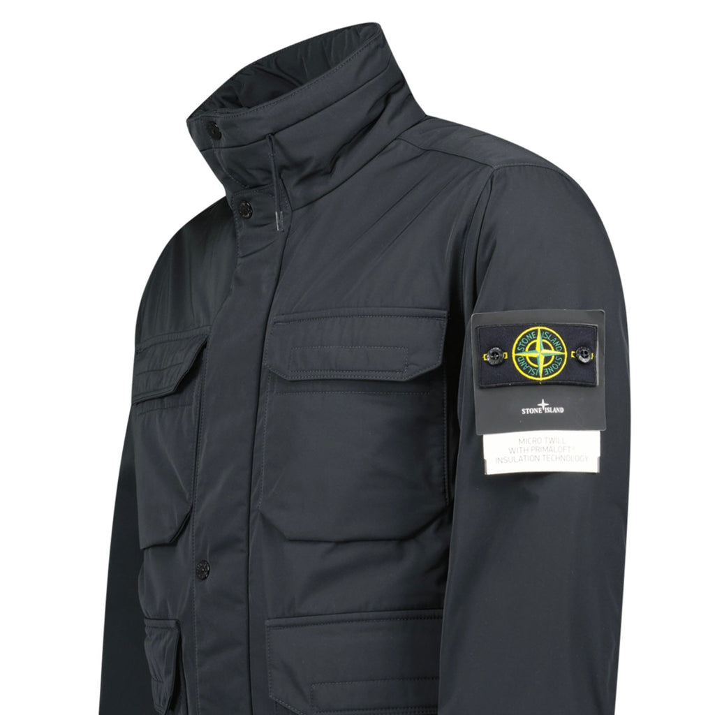 Stone Island Micro-Twill Primaloft Field Jacket Black
