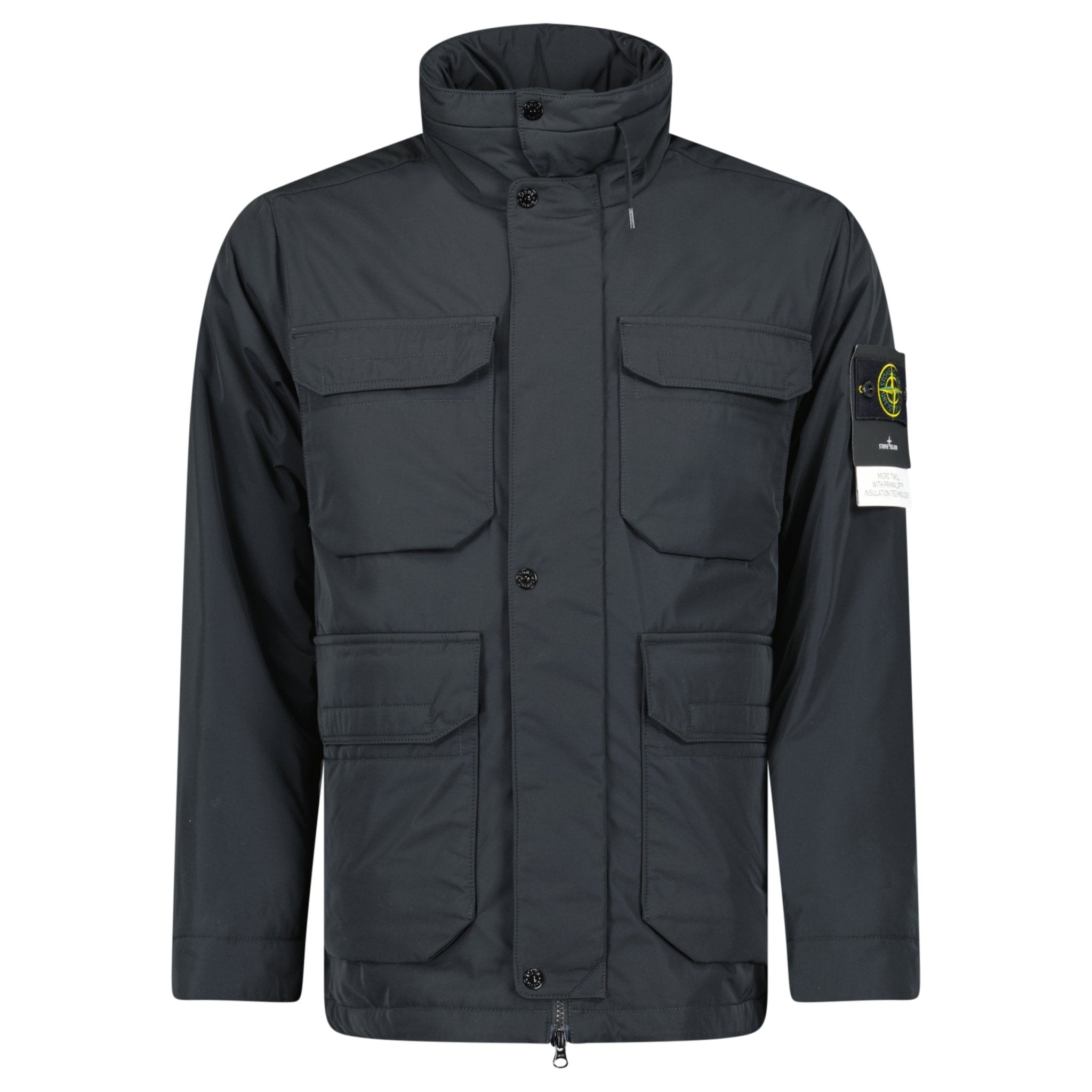 Stone Island Micro-Twill Primaloft Field Jacket Black