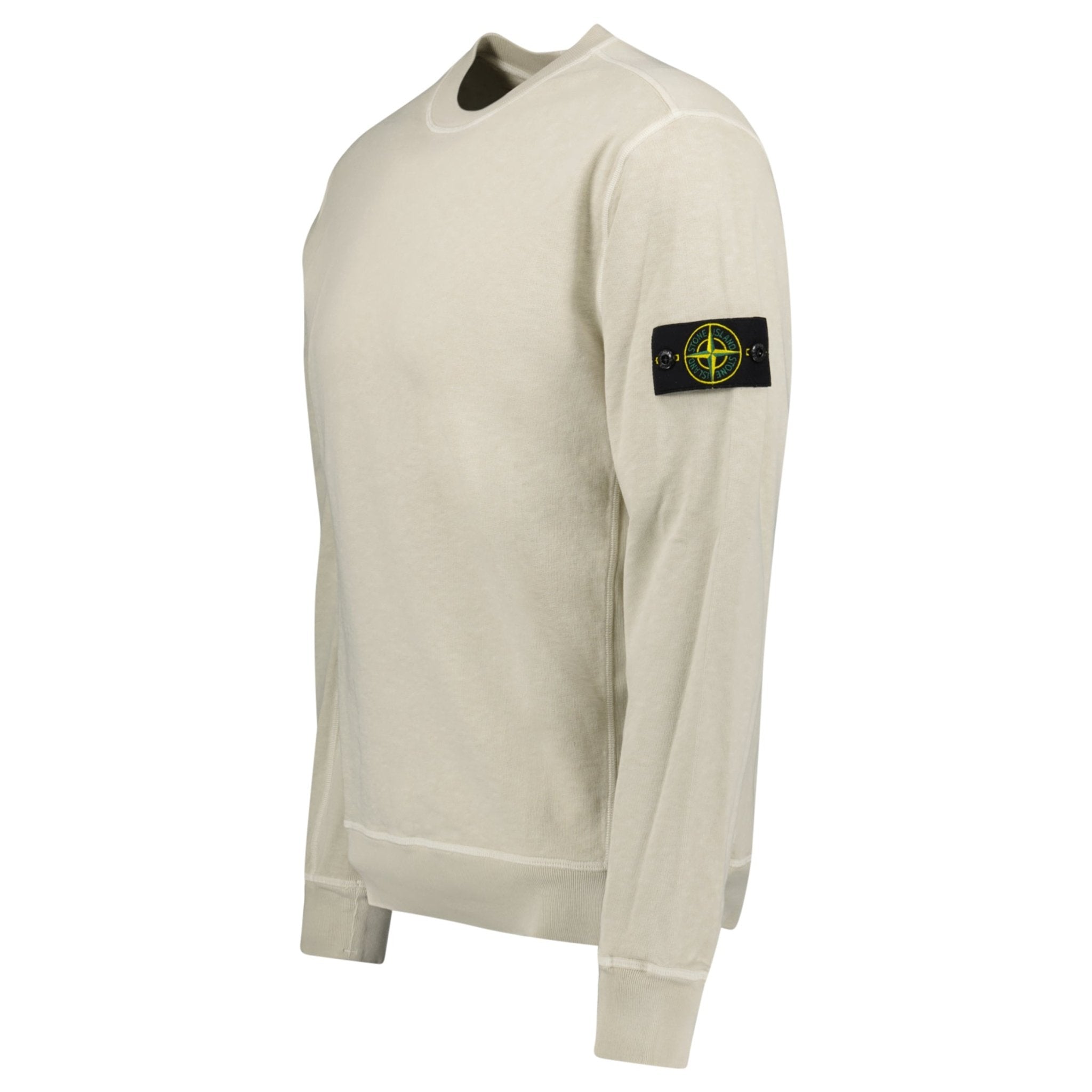 Stone Island Old Effect Crewneck Sweatshirt Beige